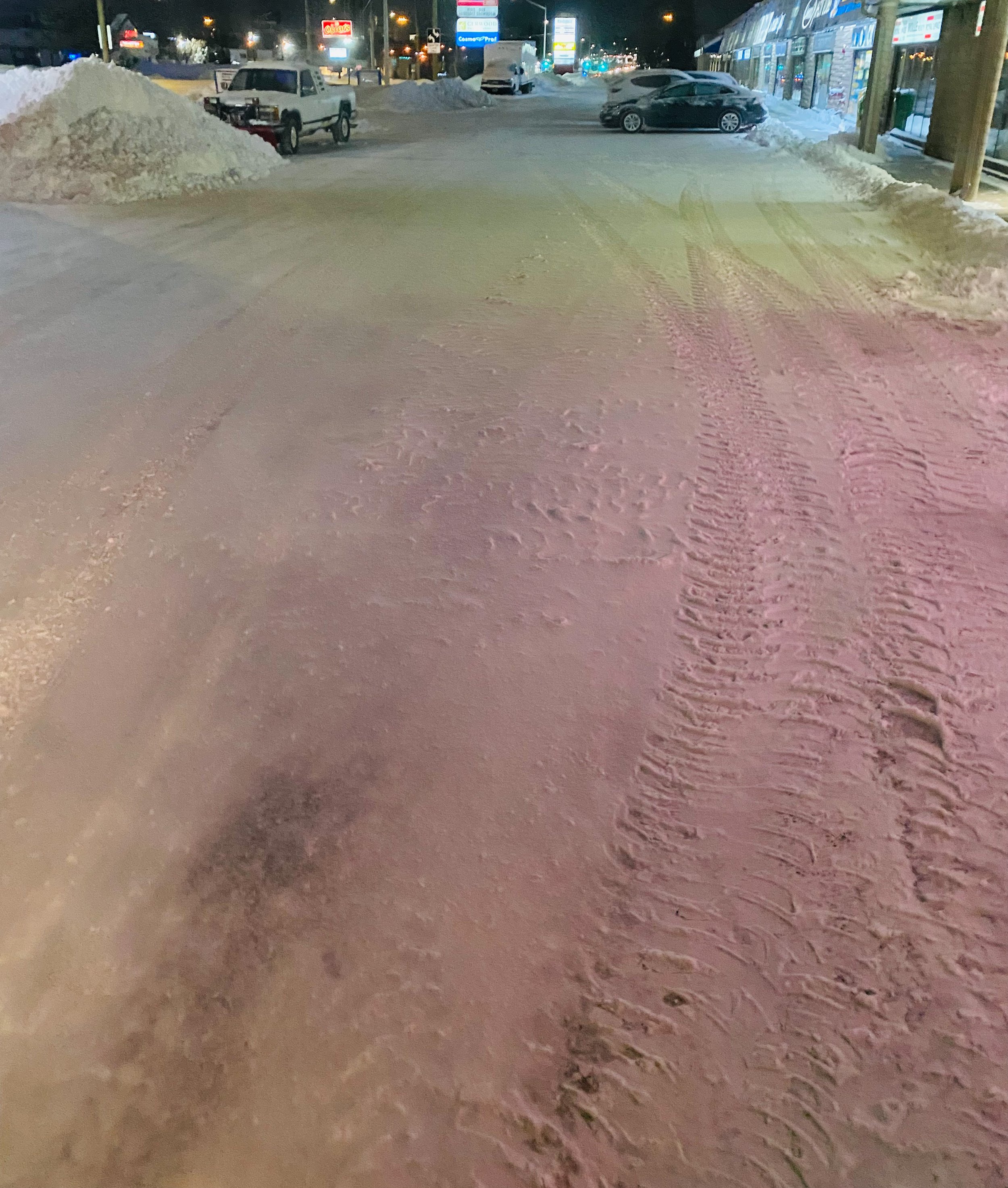 Parking Lot Plowed