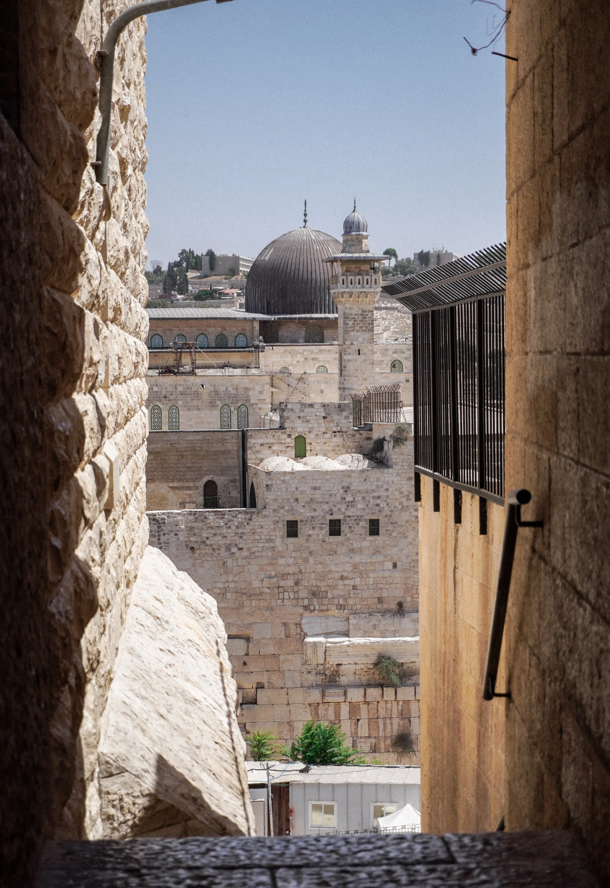 al aqsa mosque from ha-kotel street