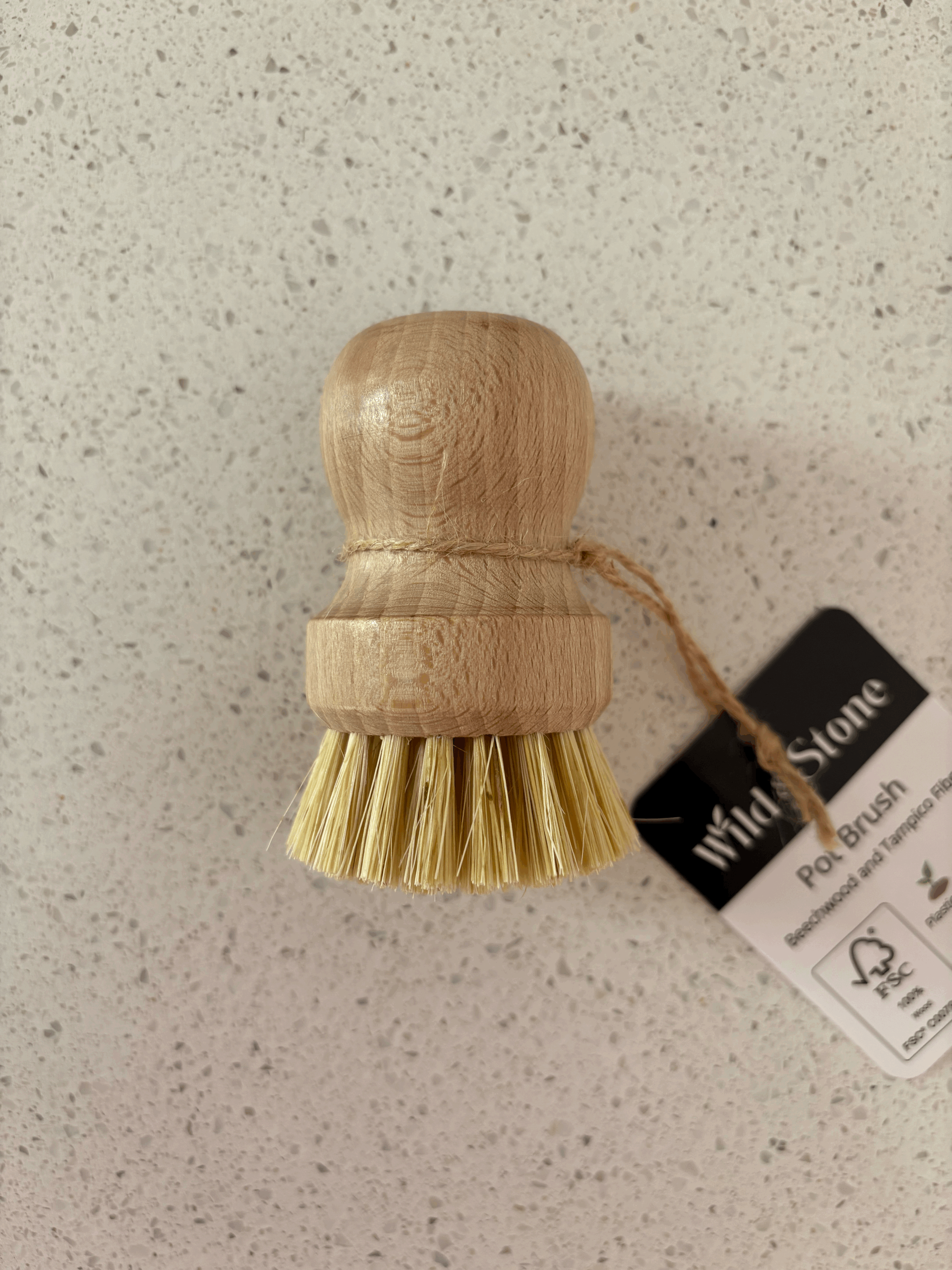 Wild & Stone | Wooden Pot Brush
