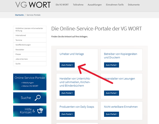 VG Wort Login finden ️👉 Schnell-Route 🌐 zur Eingabemaske
