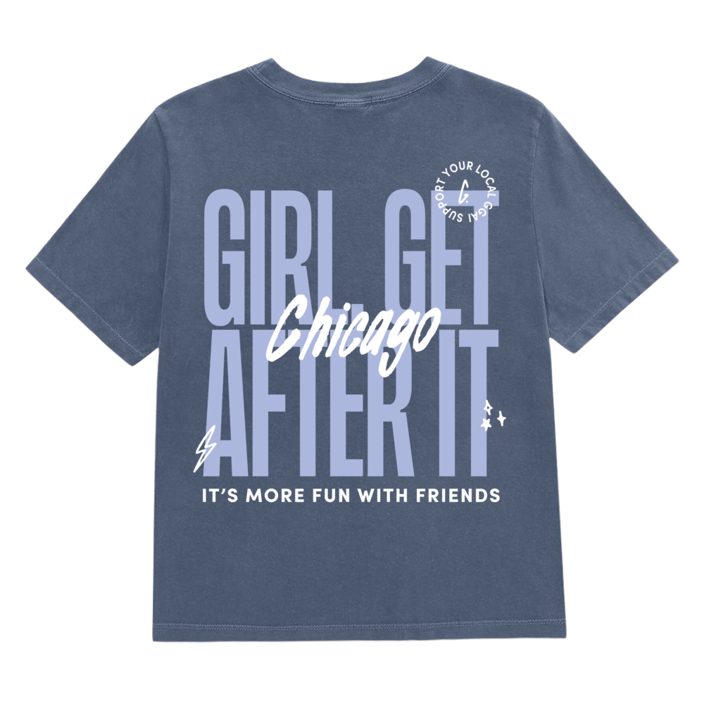 Chicago Members-Only Tee — Vintage Navy