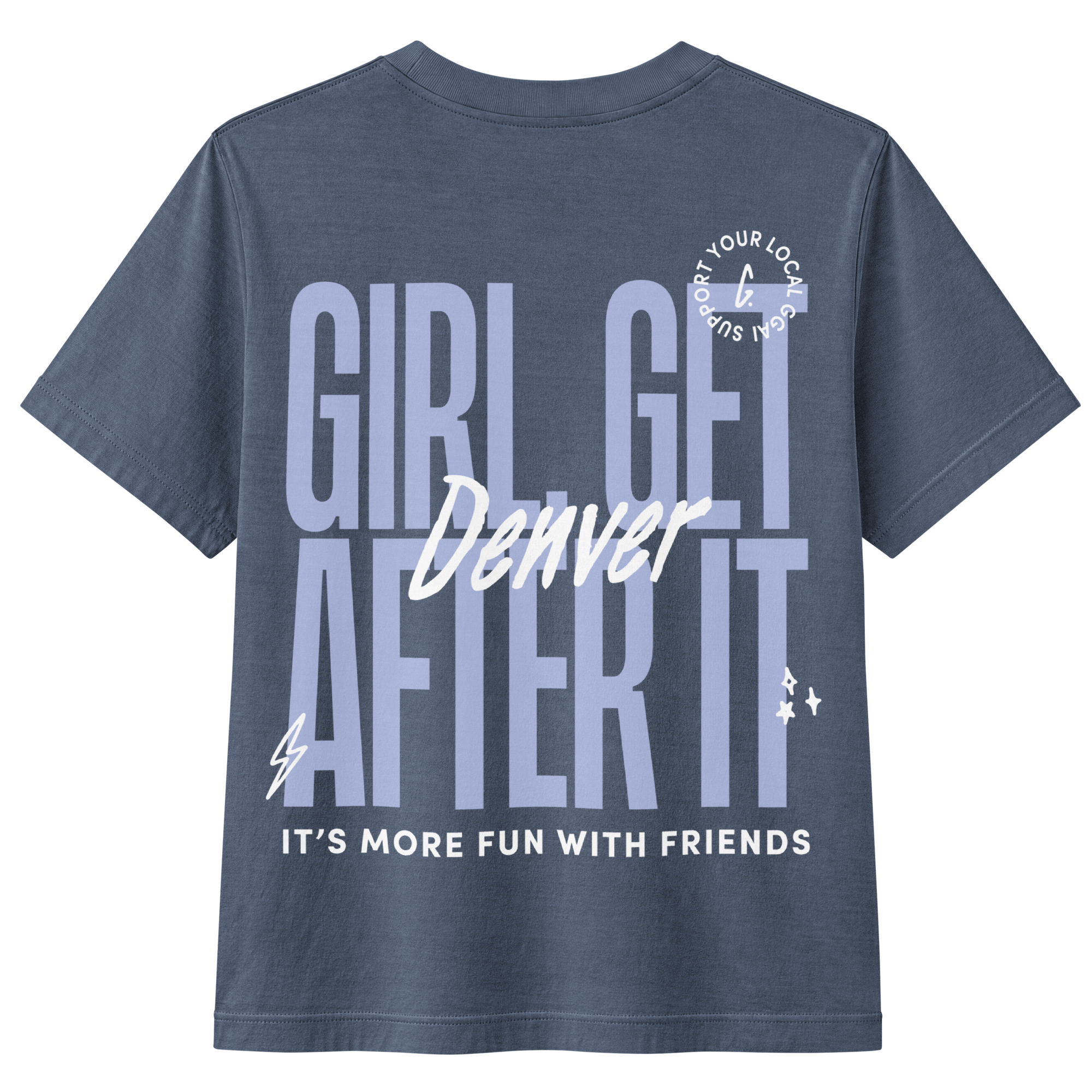 Denver Members-Only Tee — Vintage Navy