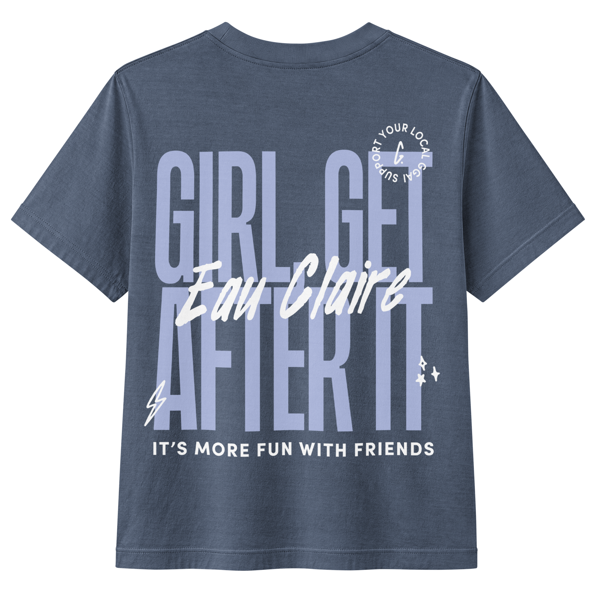 Eau Claire Members-Only Tee — Vintage Navy