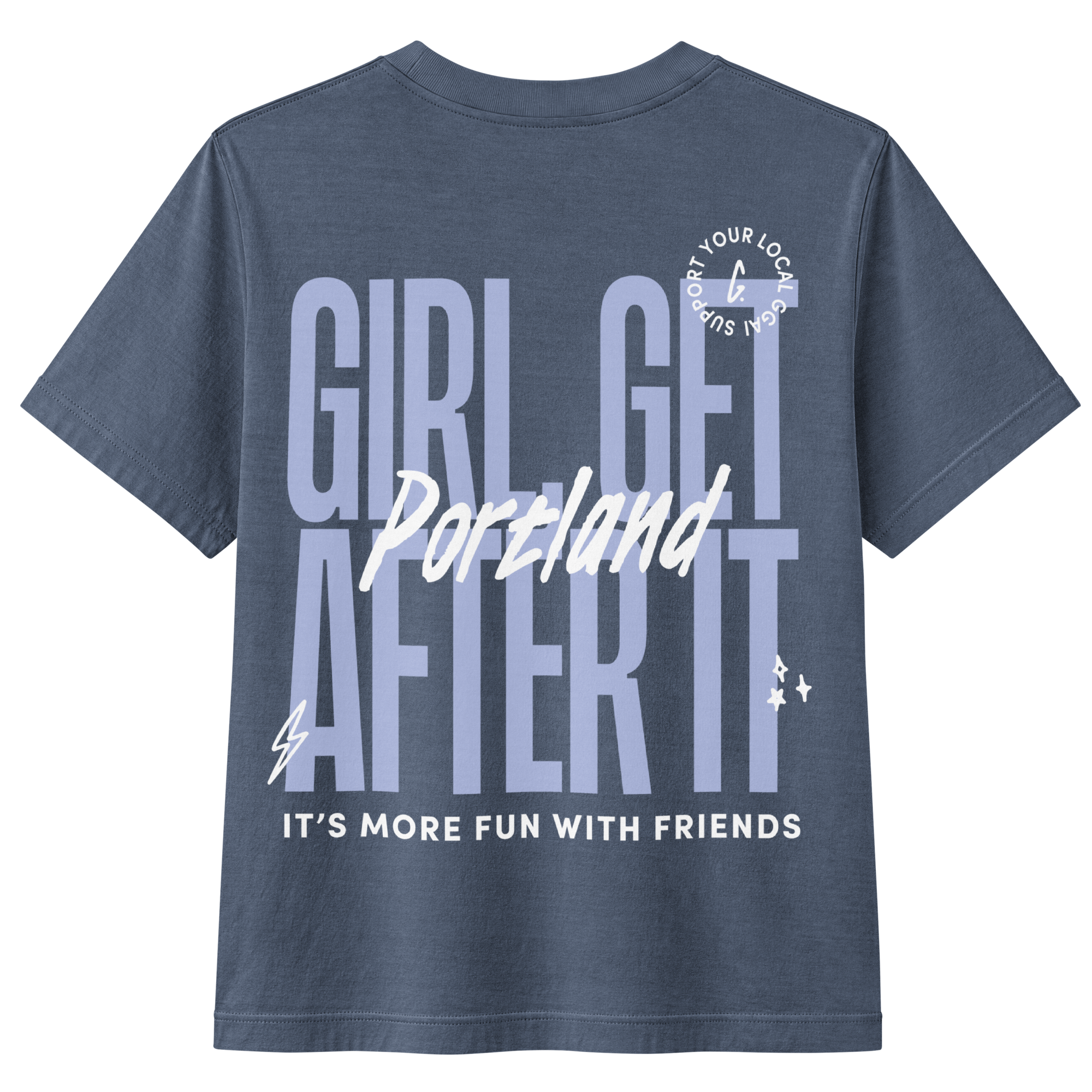 Portland Members-Only Tee — Vintage Navy
