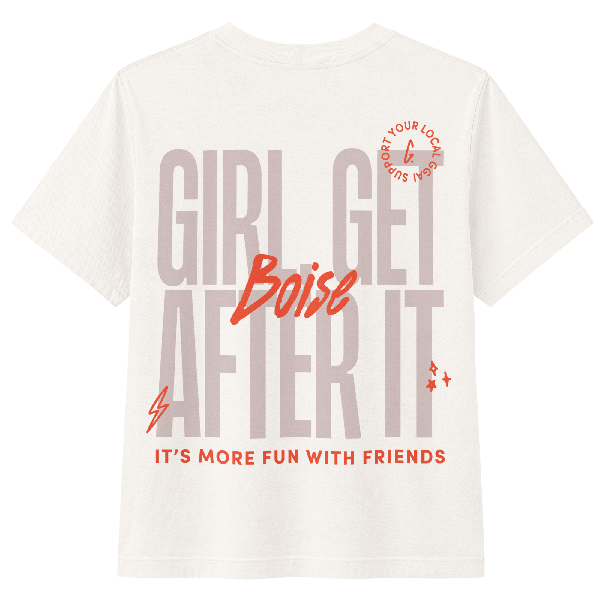 Boise Members-Only Tee — Vintage White