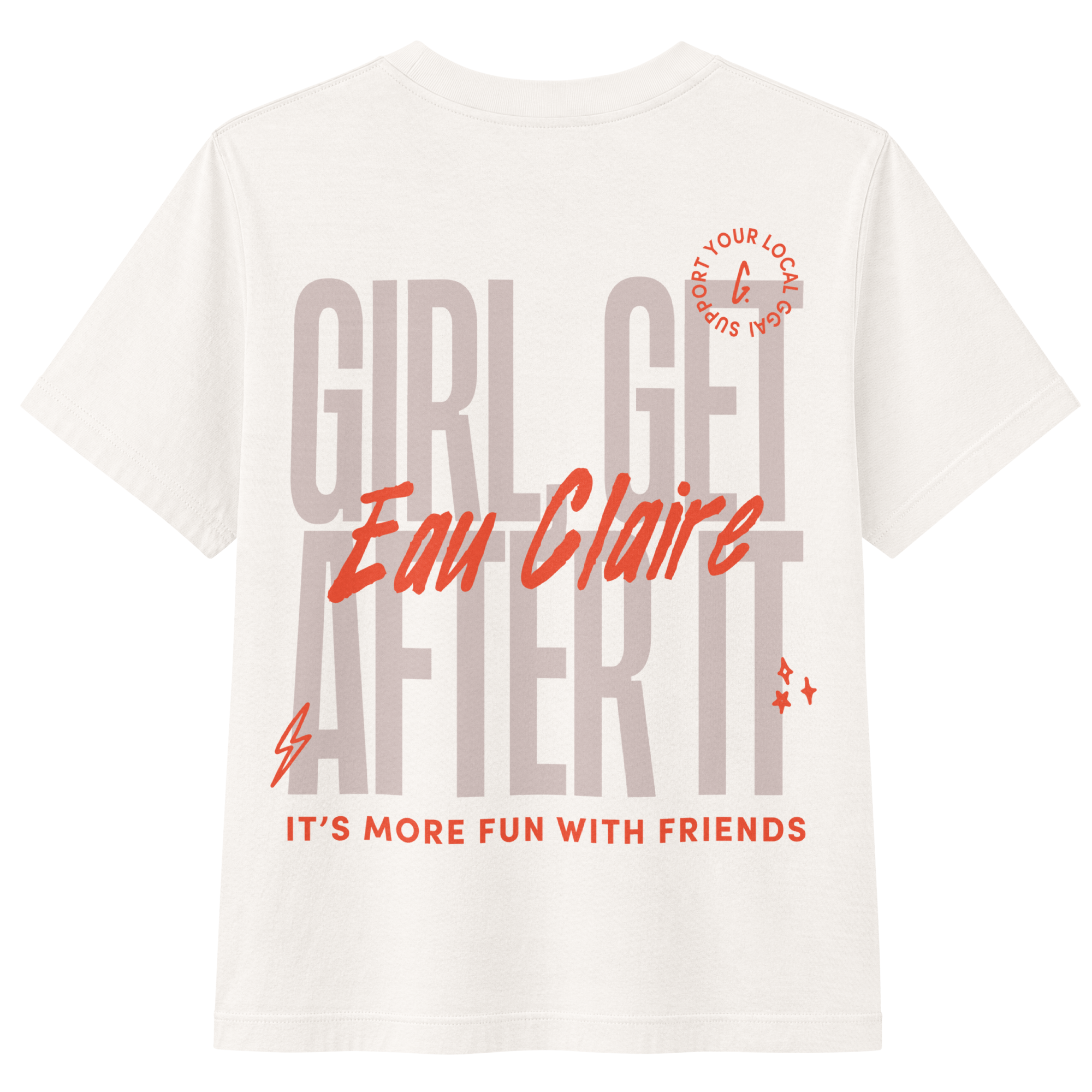 Eau Claire Members-Only Tee — Vintage White