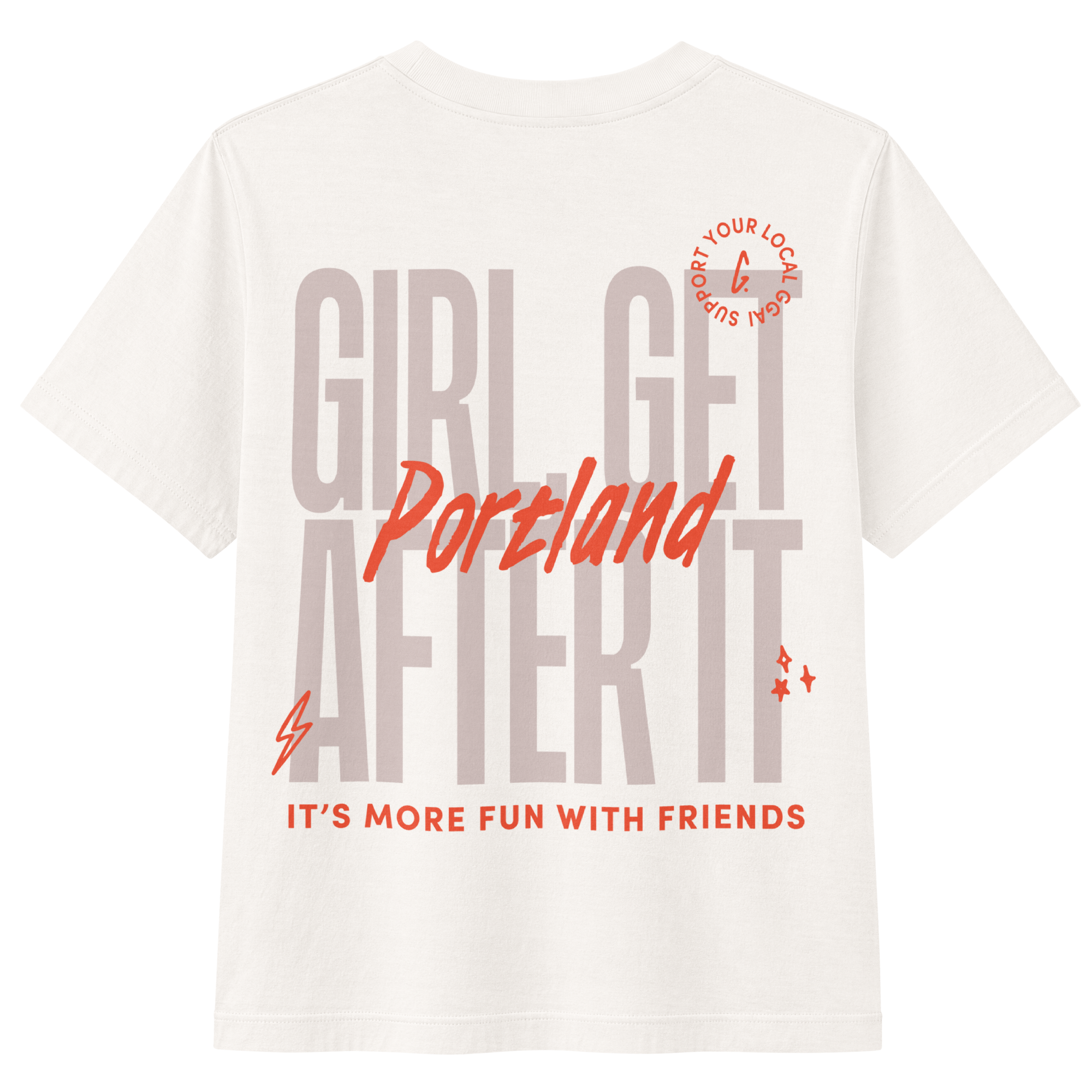 Portland Members-Only Tee — Vintage White