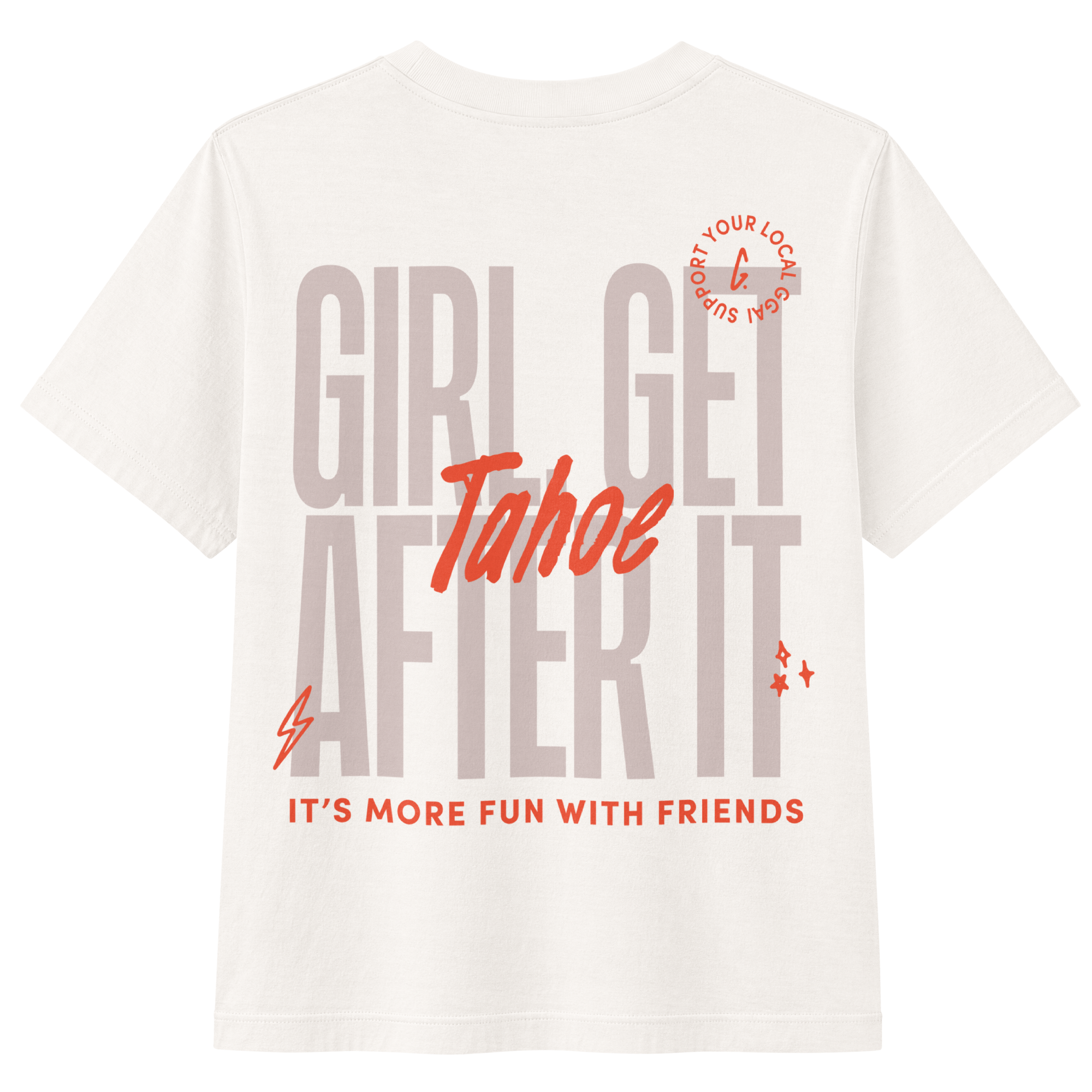 Tahoe Members-Only Tee — Vintage White