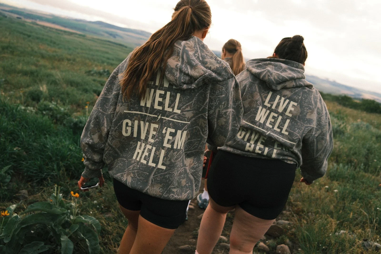 Give 'Em Hell Hoodie - Camo **PRE-ORDER**