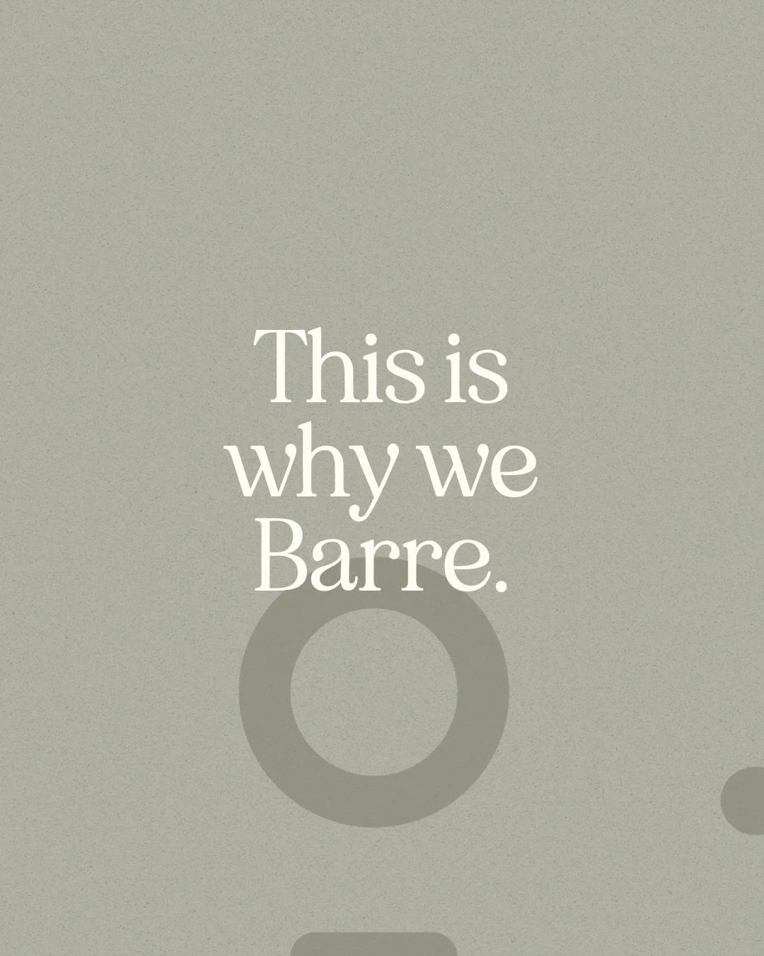 Barre isn&rsquo;t about doing more &mdash; it&rsquo;s about doing things with purpose. 
Small movements, thoughtful pacing, and deep awareness create change you can feel.

Practiced in community, it becomes a shared language of movement, care, and pr