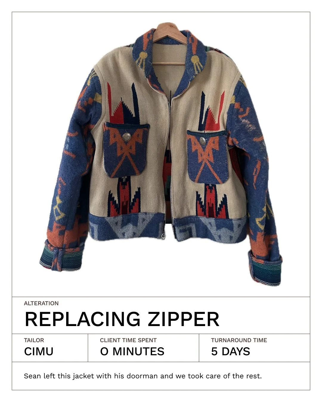 We took care of Sean&rsquo;s broken zipper without him being there! Swipe to inspect our repair work ⏭️

Cimu delivers on-demand clothing alterations to your NYC home! Text us to request our help

#tailor #alterations #ootdinspo #weddingguestdress #s