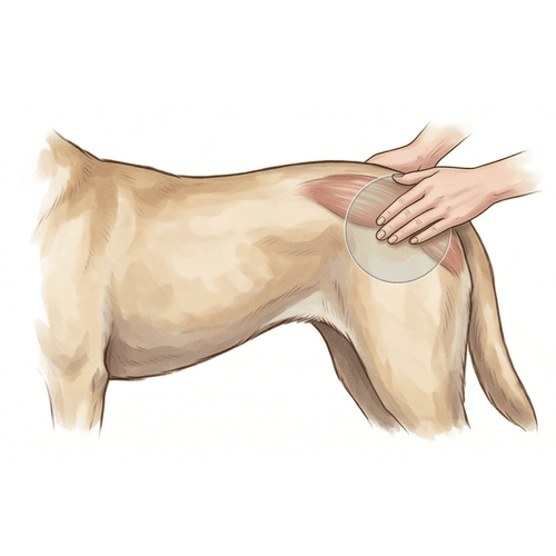 Pelvic muscle assessment illustration