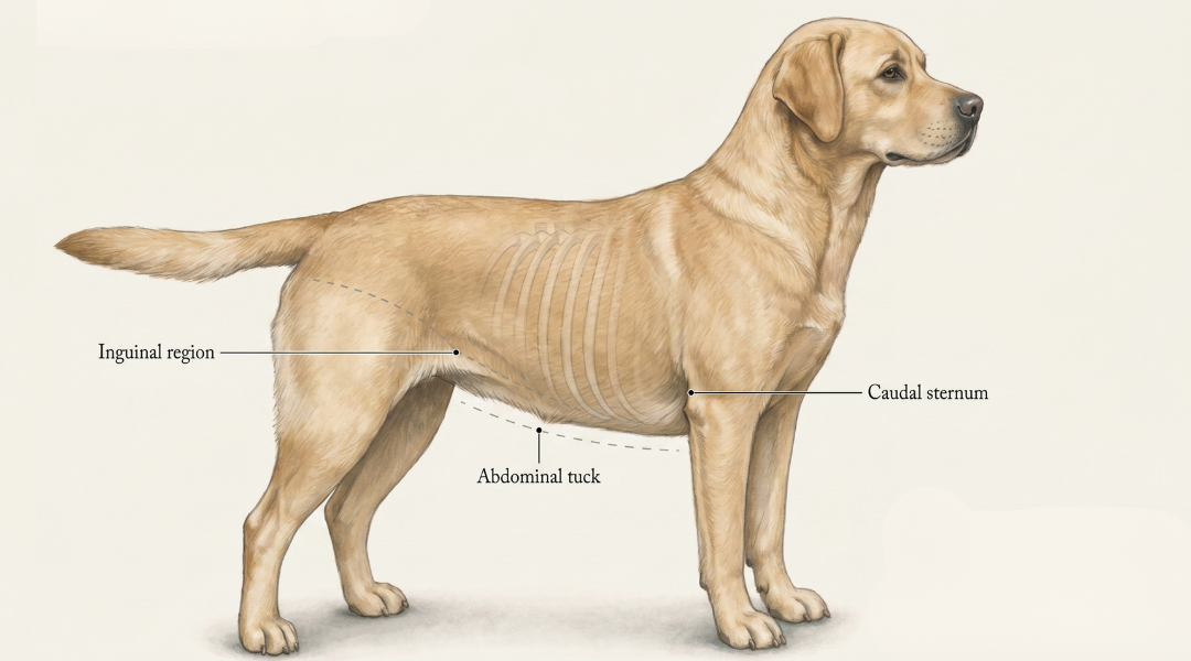 Abdominal tuck assessment illustration