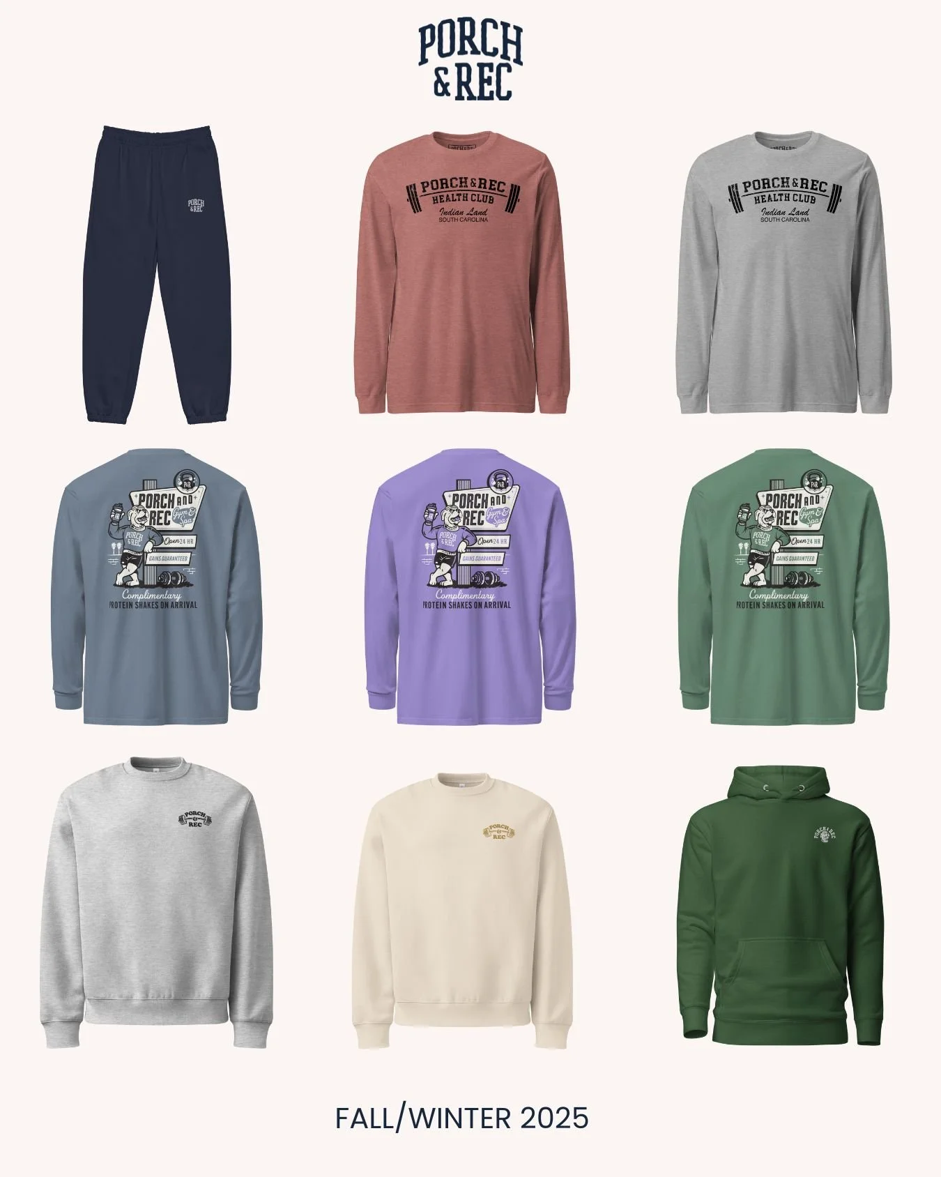 You just can't rush the creative process...that's why we've been working on this post for (checks date) 72 days. Stock up on cozy Porchwear now! Use code FALLNREC10 for 10% off this week only.

Shop a variety of new gear and colors only at porchandre