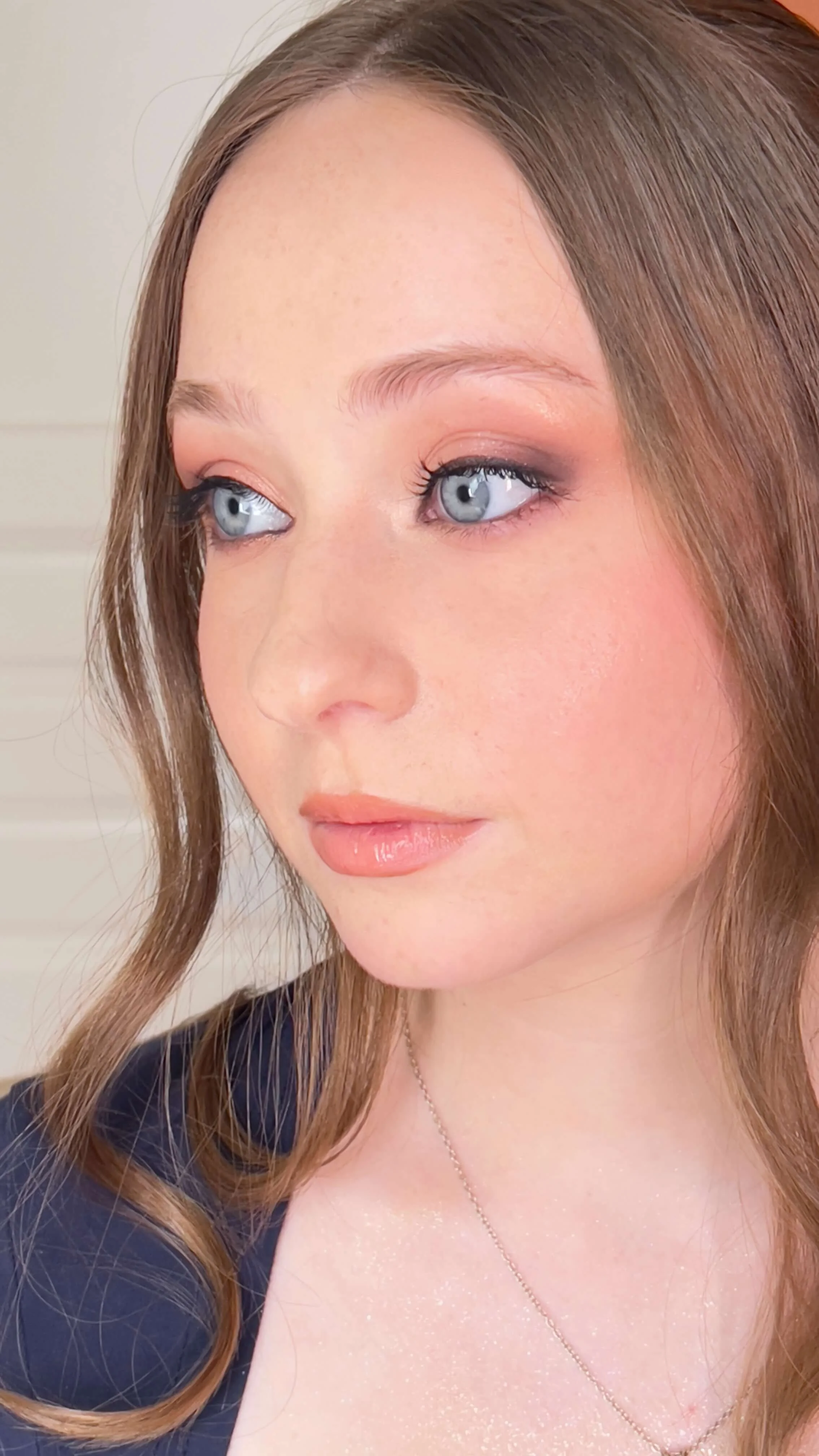 Close up of a young woman with beautiful makeup