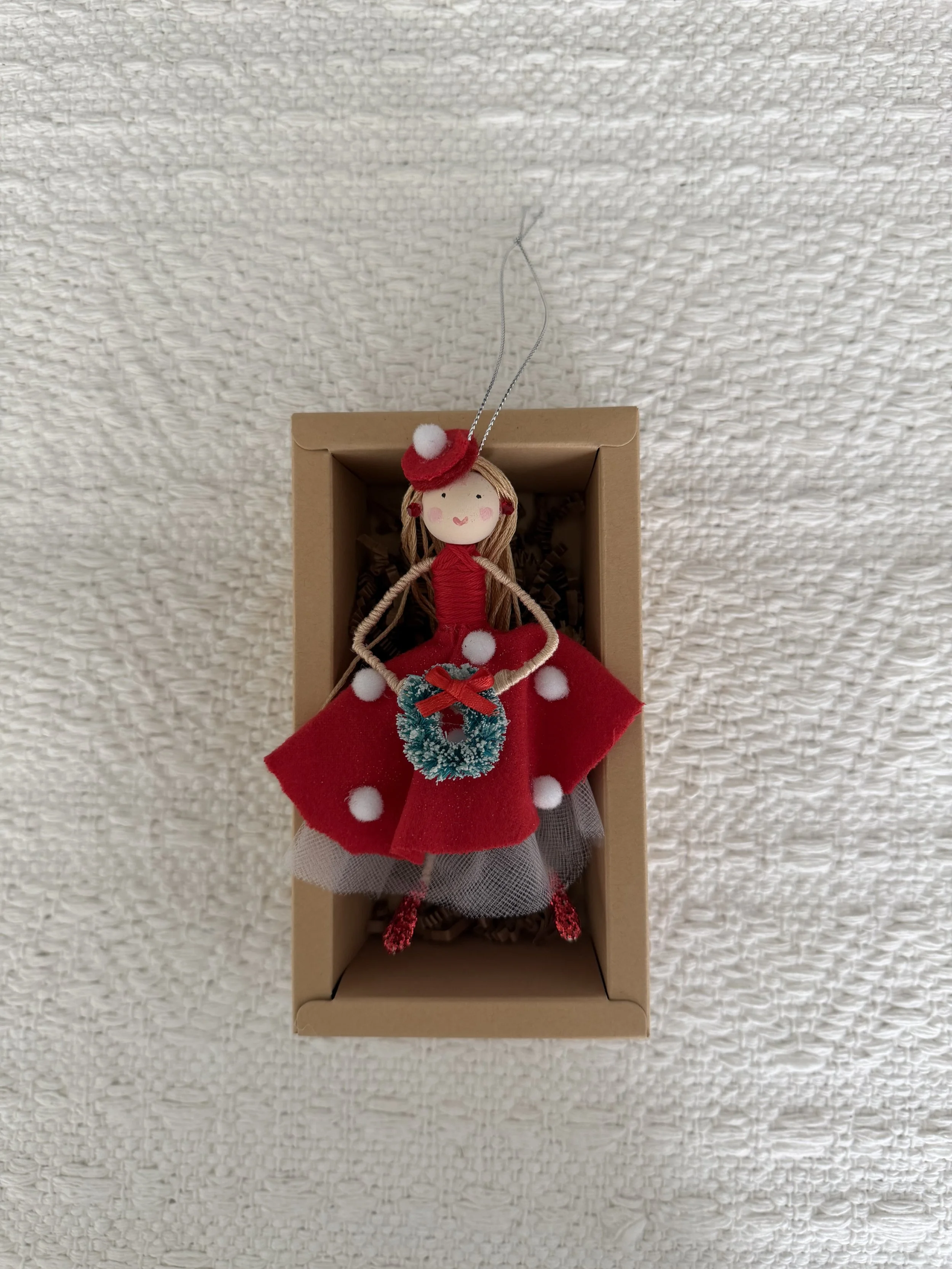 Wire Doll Ornaments- Holiday Girl