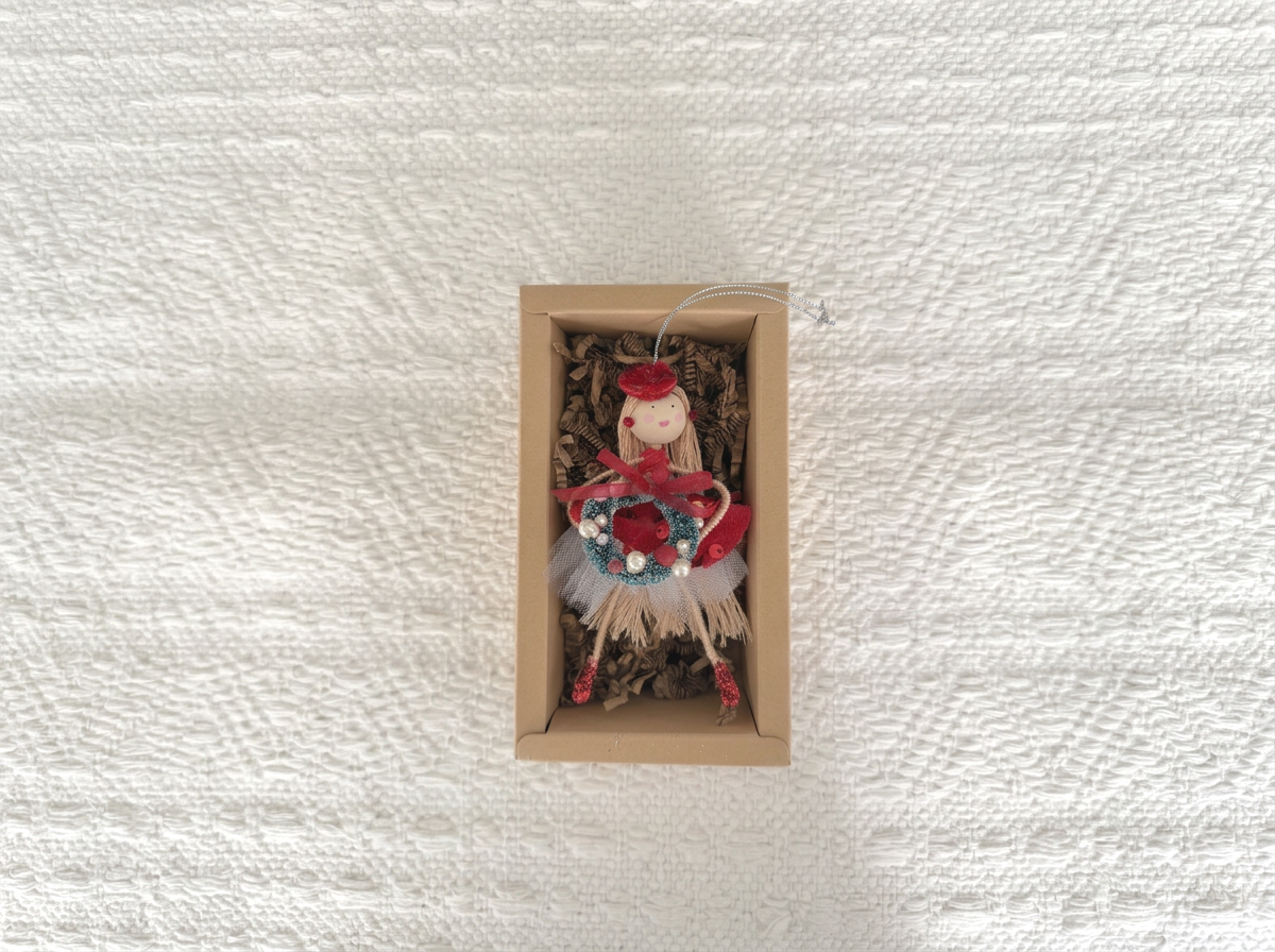 Wire Doll Ornaments- Christmas Girl