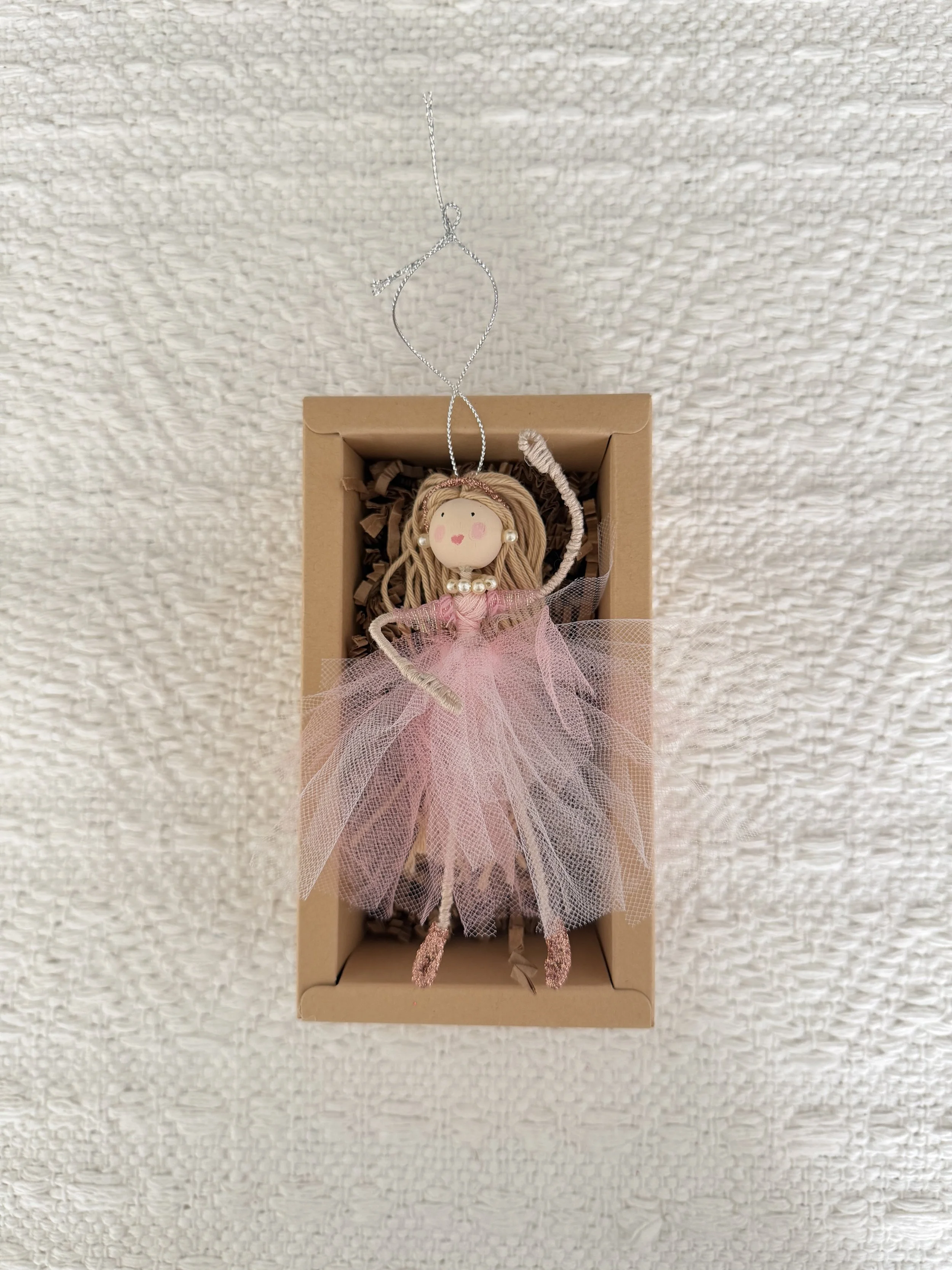 Wire Doll Ornament- Pink Ballerina