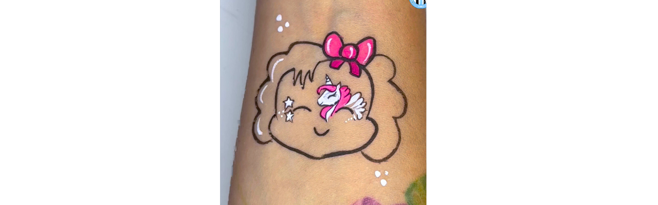 CROLINA THE DOODLER UNICORN TINY FACE PAINT.png