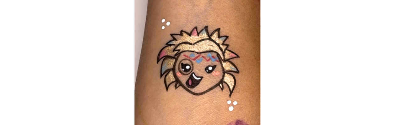 CROLINA THE DOODLER CRAZY BARBIE TINY FACE PAINT.png