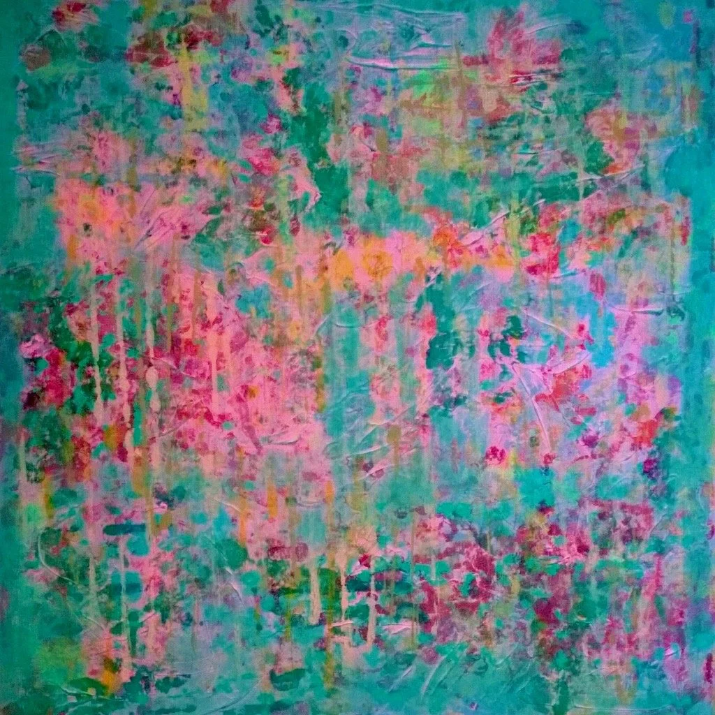 Pink Rain 24 x 24