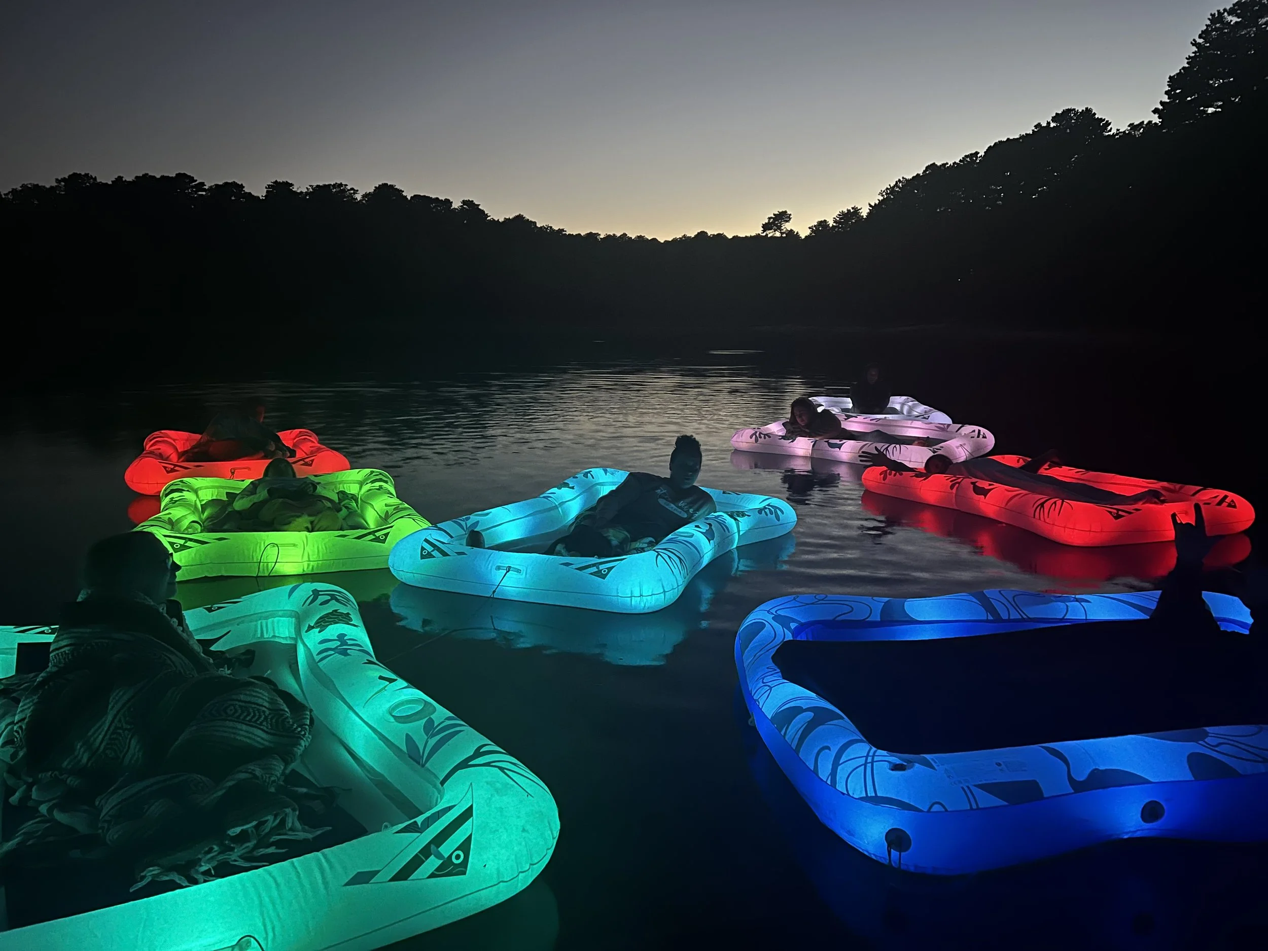 A wonderful memory to share with our crew! A beautiful sunset floating sound bath hosted by Norah Bourbon in Brewster. 

We can't wait to attend more of these next season!