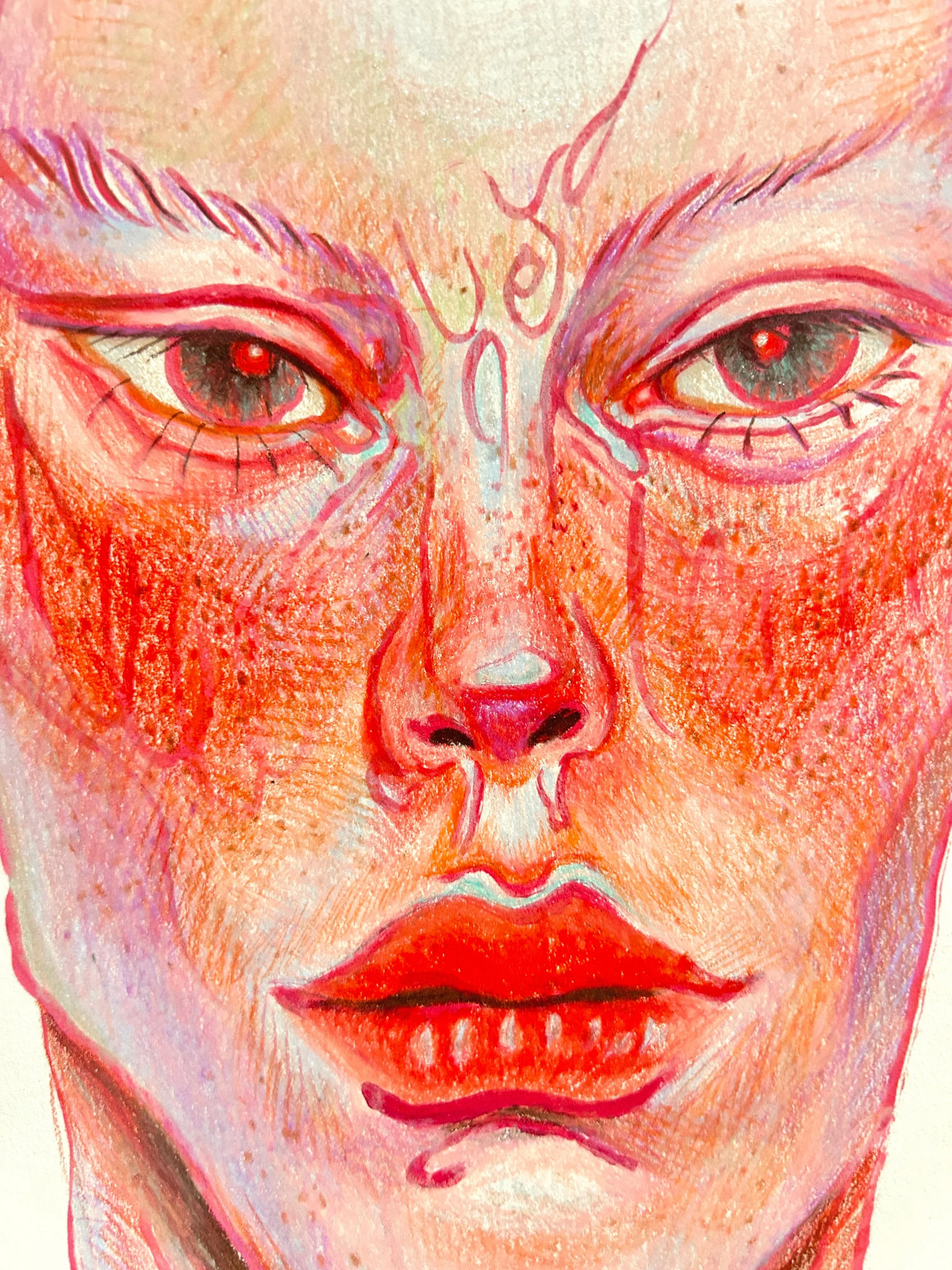 Blue Human Portraits