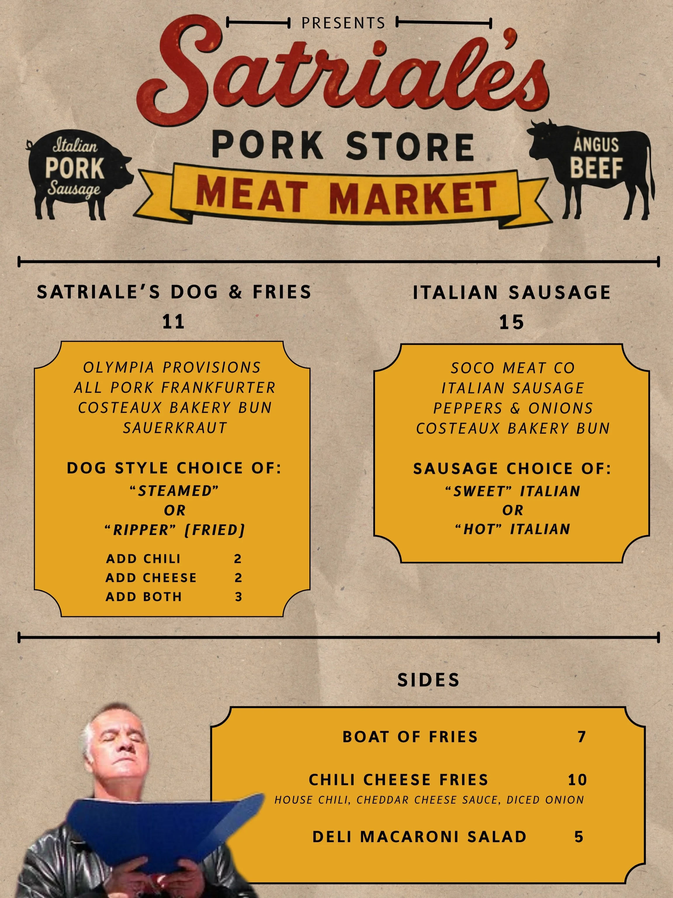 @cooperagebrewing is celebrating 11 years! We&rsquo;re putting the peels down and pulling out the finest dogs &amp; sausages for the BIG event this Saturday! 

Welcome to Satriale&rsquo;s Pork Store &amp; Meat Market! We&rsquo;ll be offering a classi