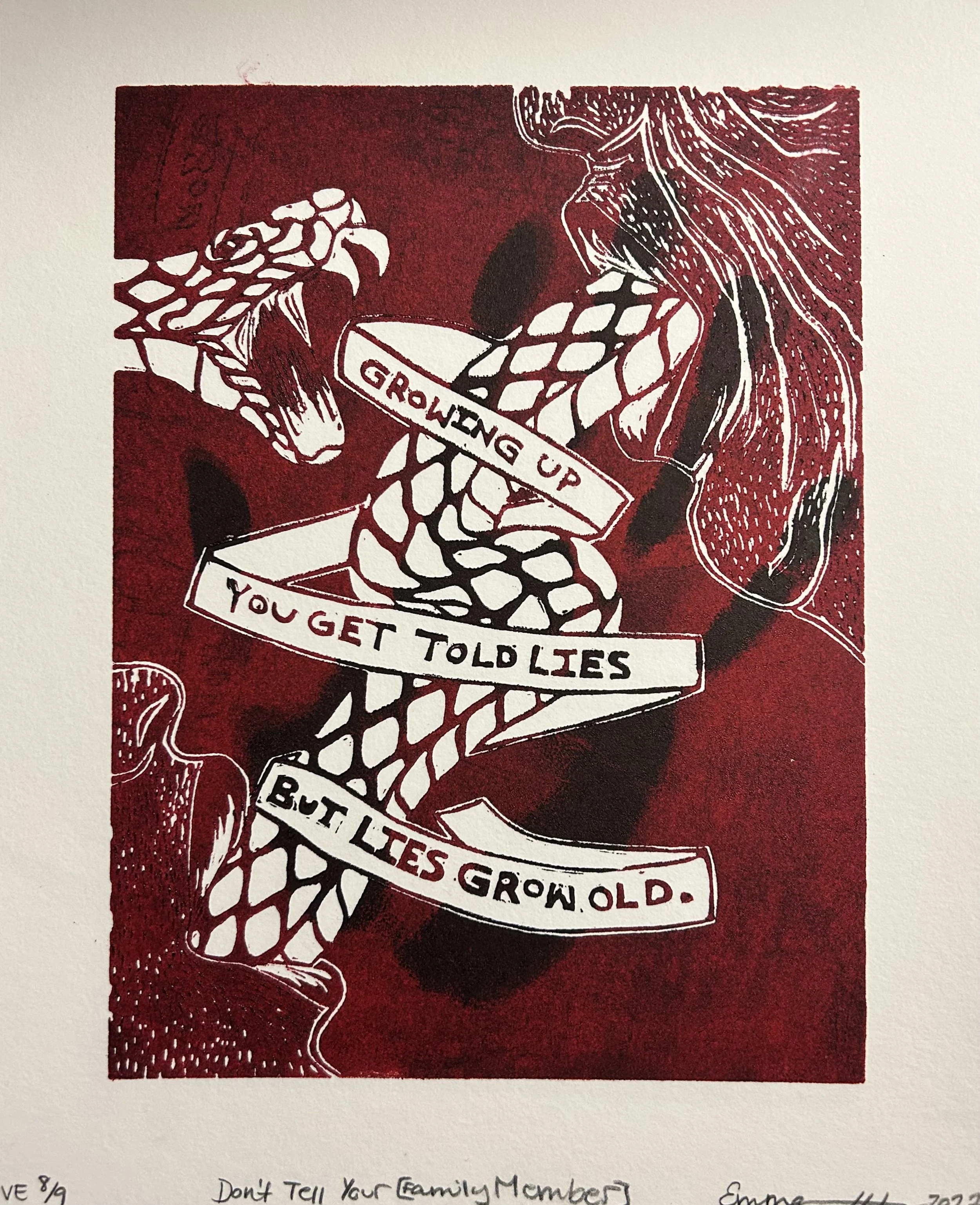 don't tell your [family member]