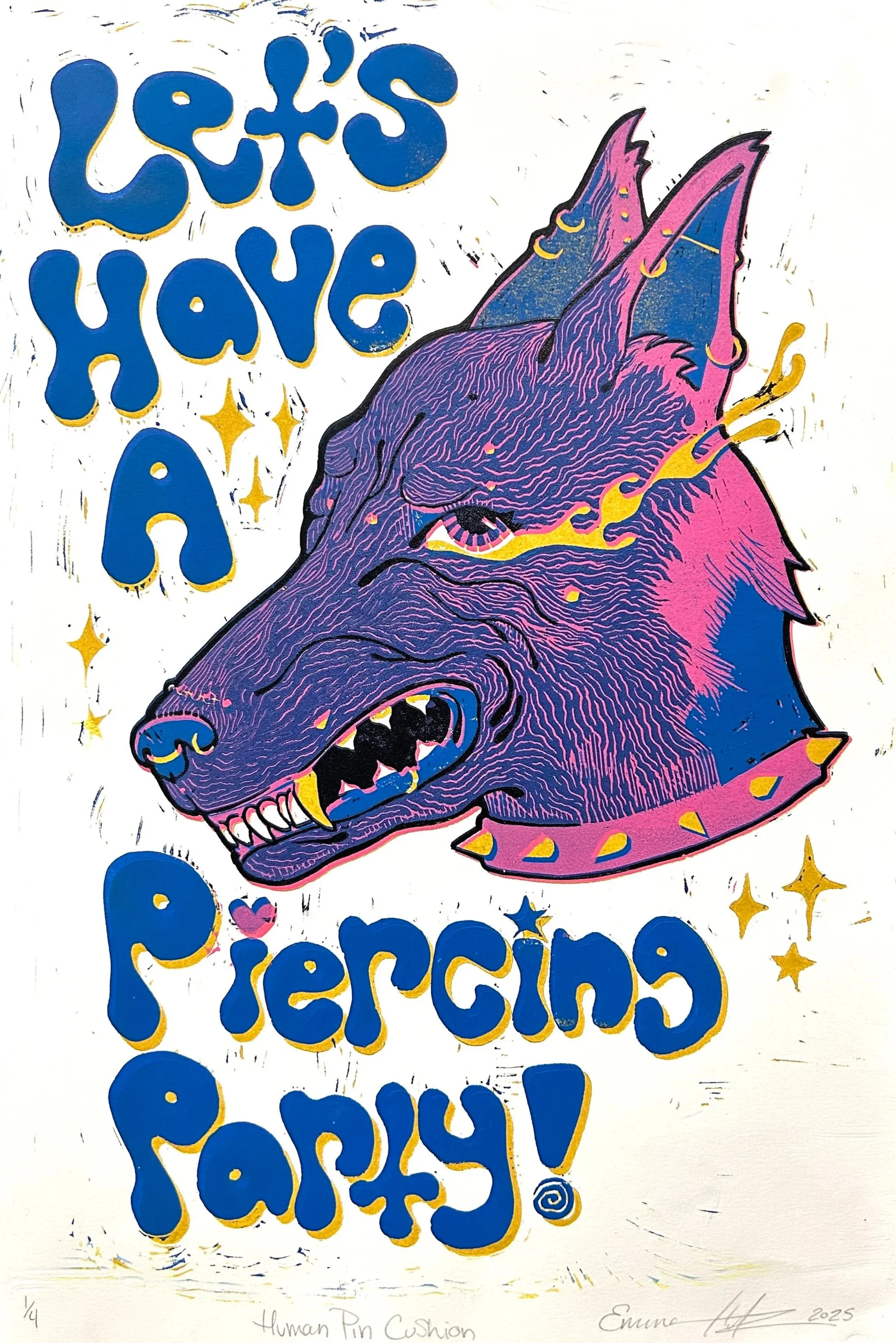 Human Pin Cushion Poster