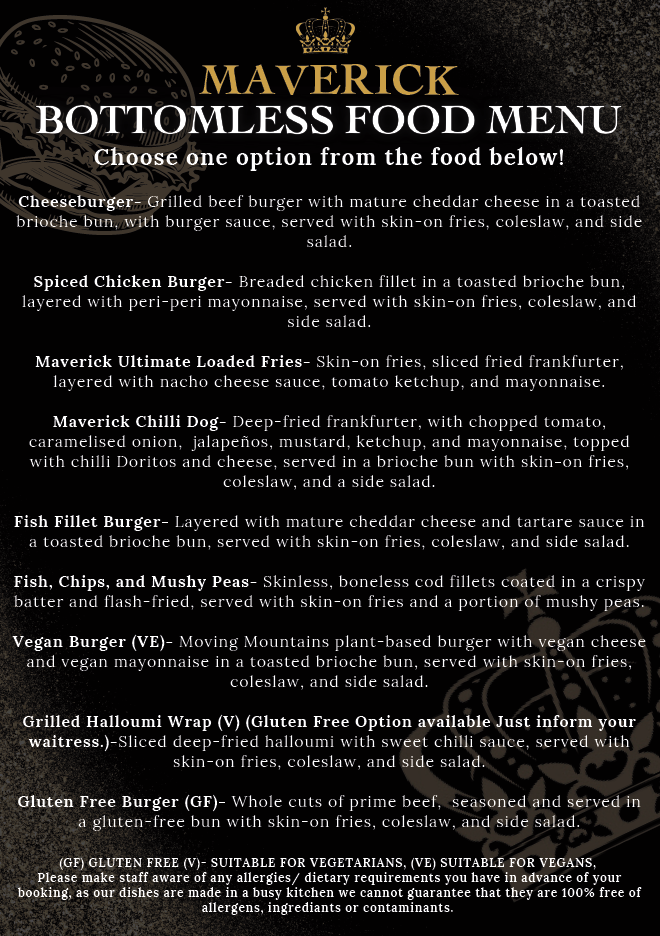 Eat | Book Your Visit Today — Maverick Ladies Lounge