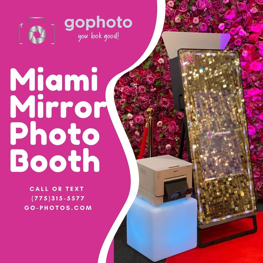 &ldquo;Mirror selfies just got an upgrade! Experience the glamour with GoPhoto&rsquo;s mirror photo booth. Say hello to endless fun and fabulous photos!🌟🤩 

&bull;Customizable Prints: Personalize your prints with themes, colors, and text to match y