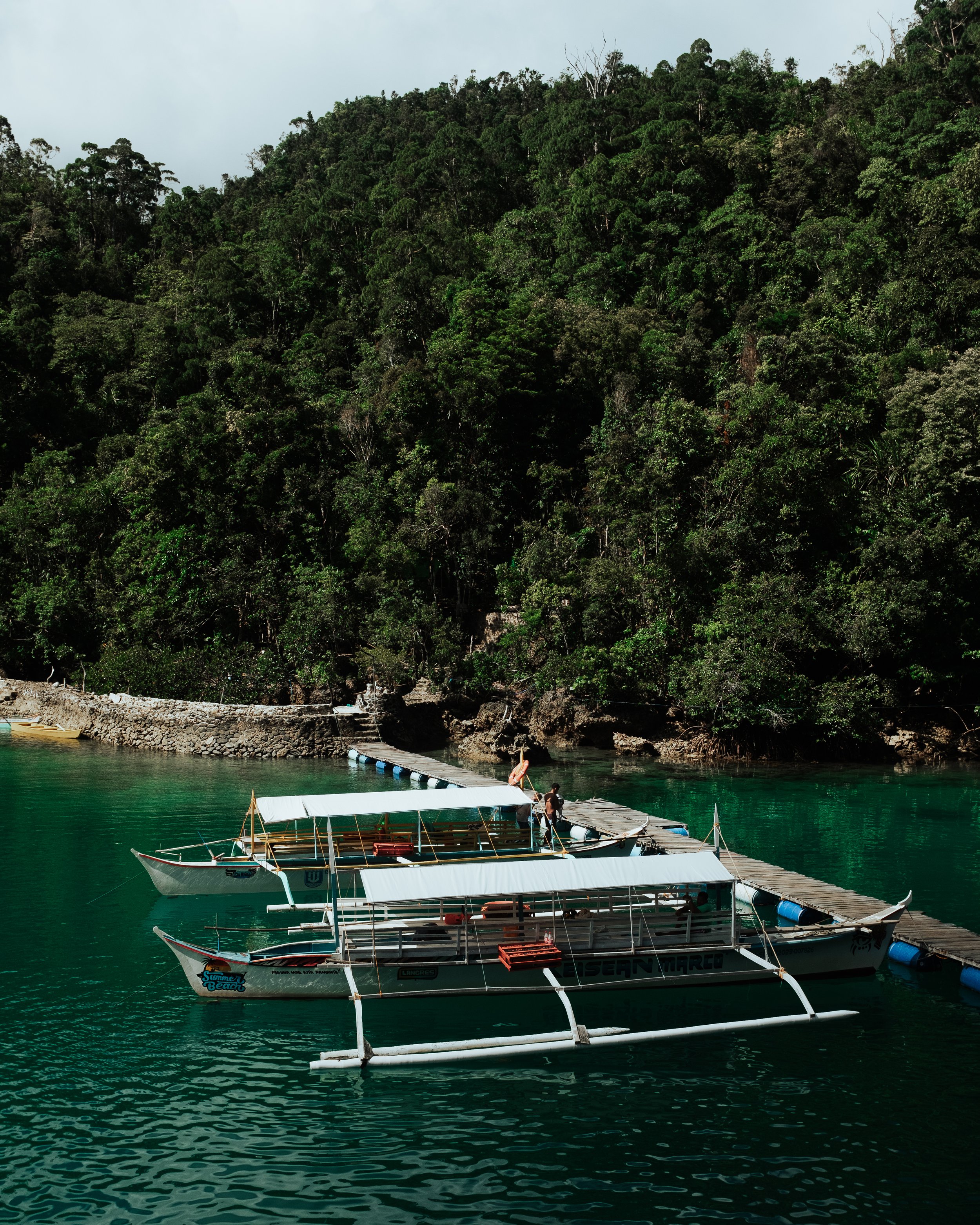 boat ride through mangroves to Sugba Lagoon Siargao Philippines