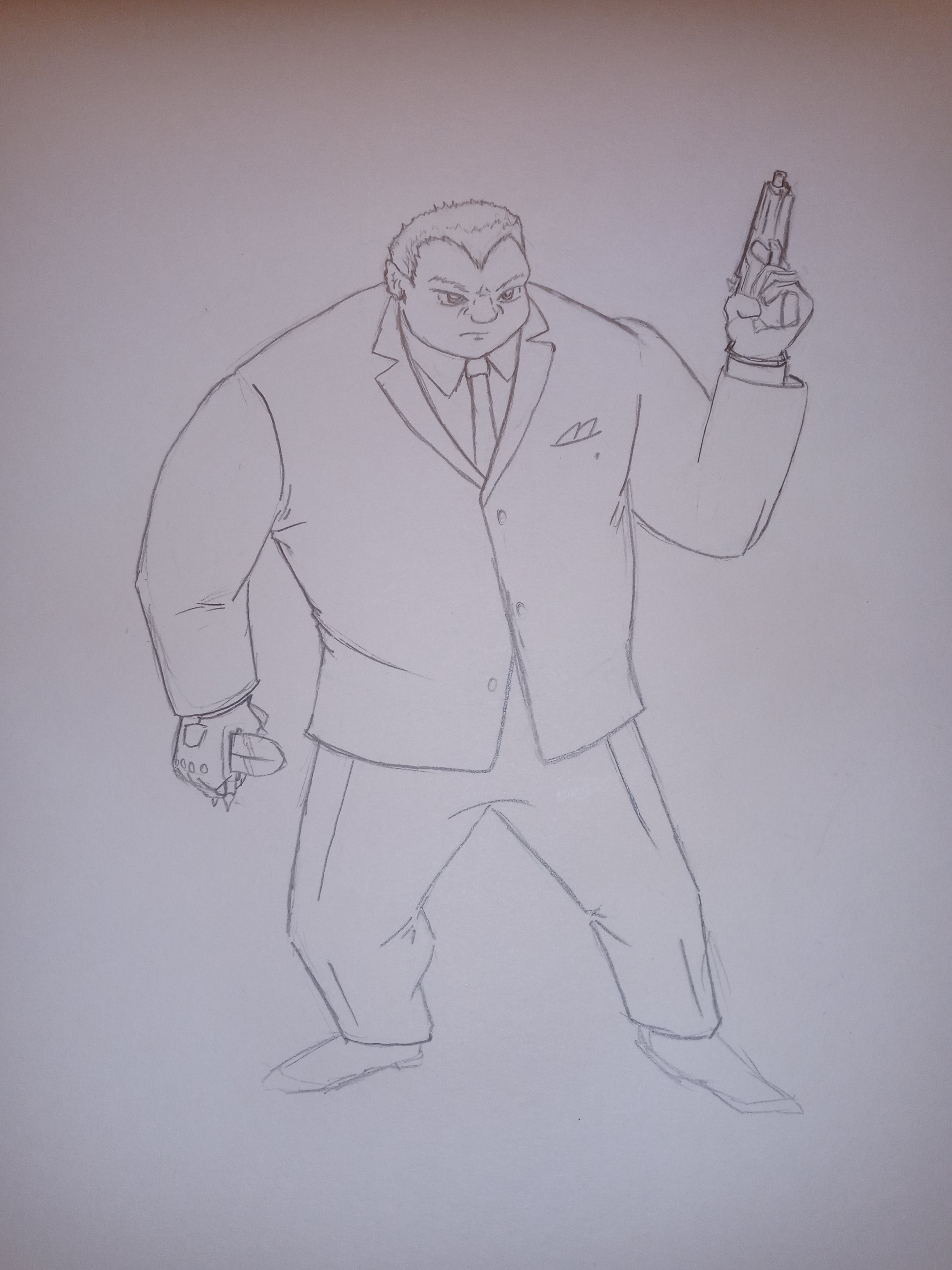 A pencil sketch of HWE.
