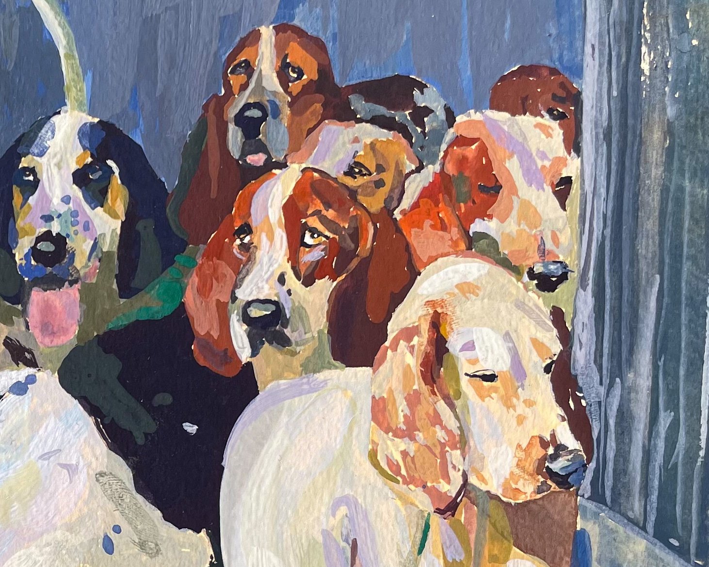 closeup of gouache hound painting details.jpg