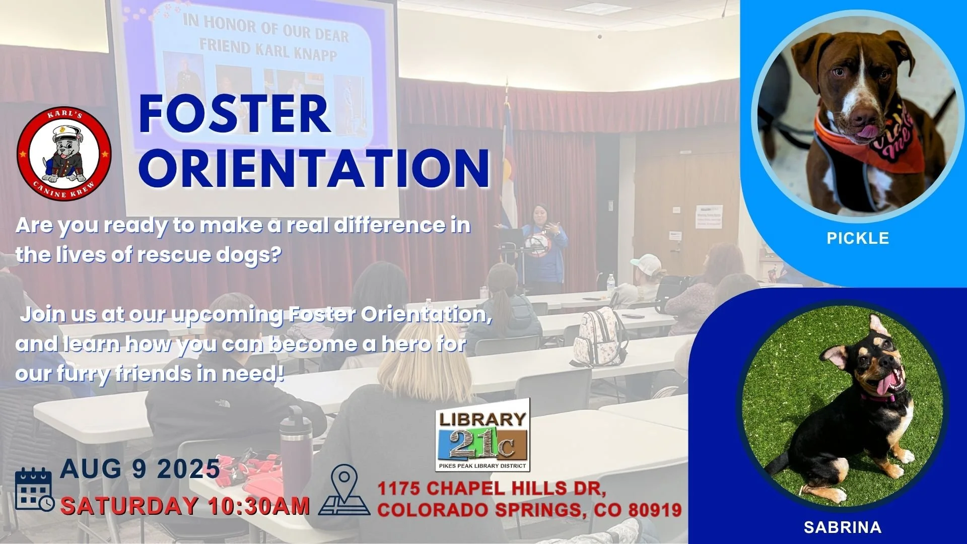 Foster Orientation-Become a Rescue Hero!
