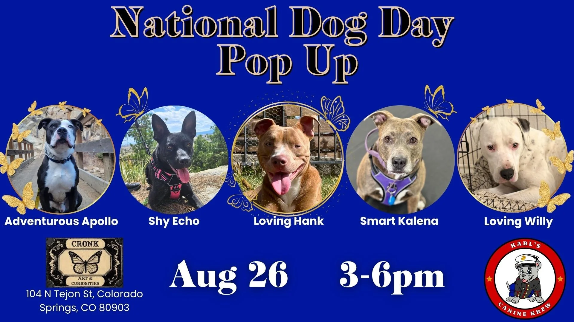 National Dog Day Pop-Up with Cronk Art and Curiosities