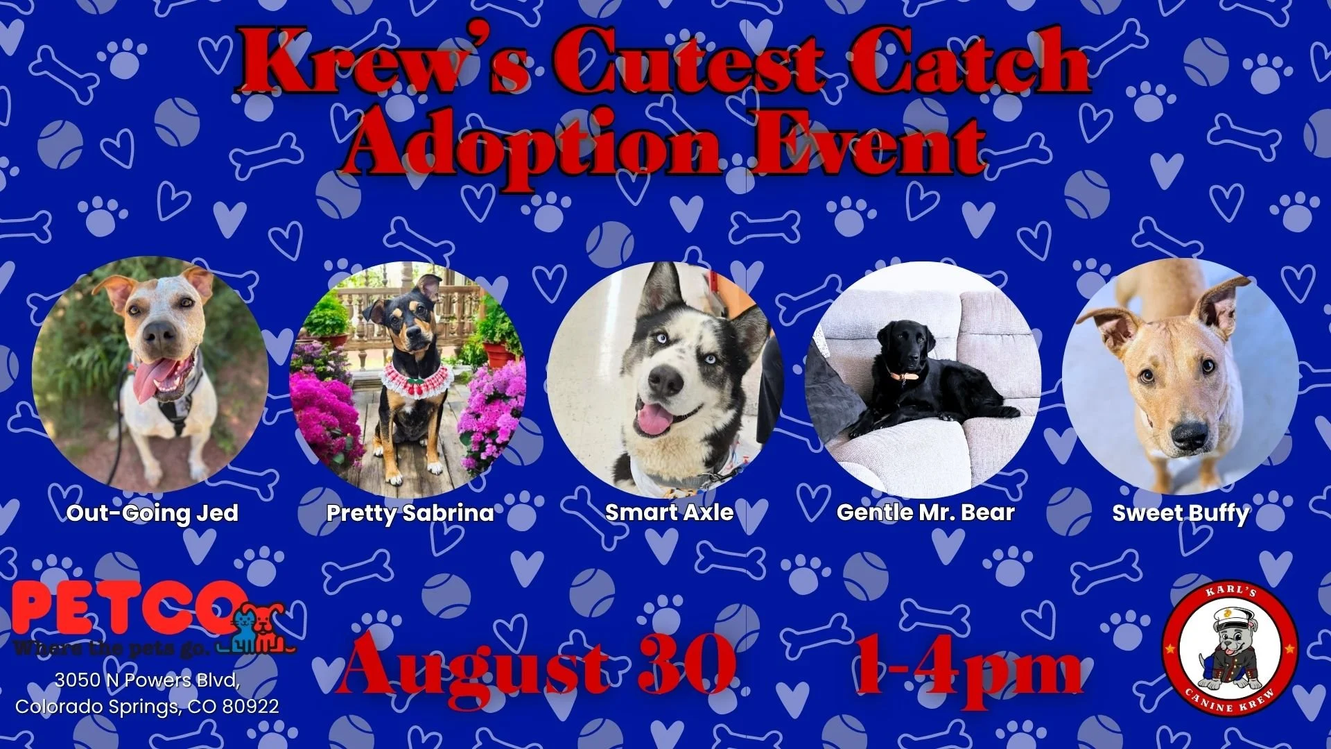 Krew's Cutest Catch-Adoption Event