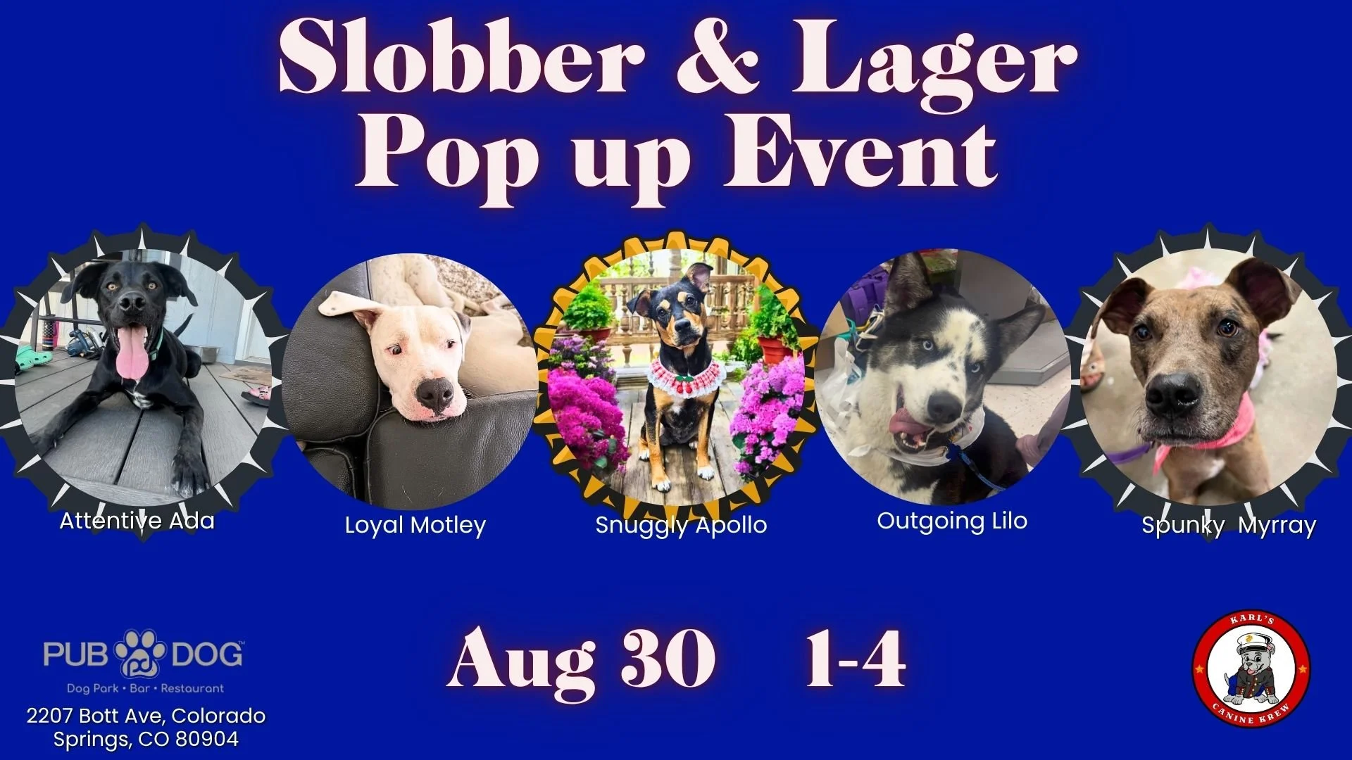 Slobber and Lager Pop-Up Event