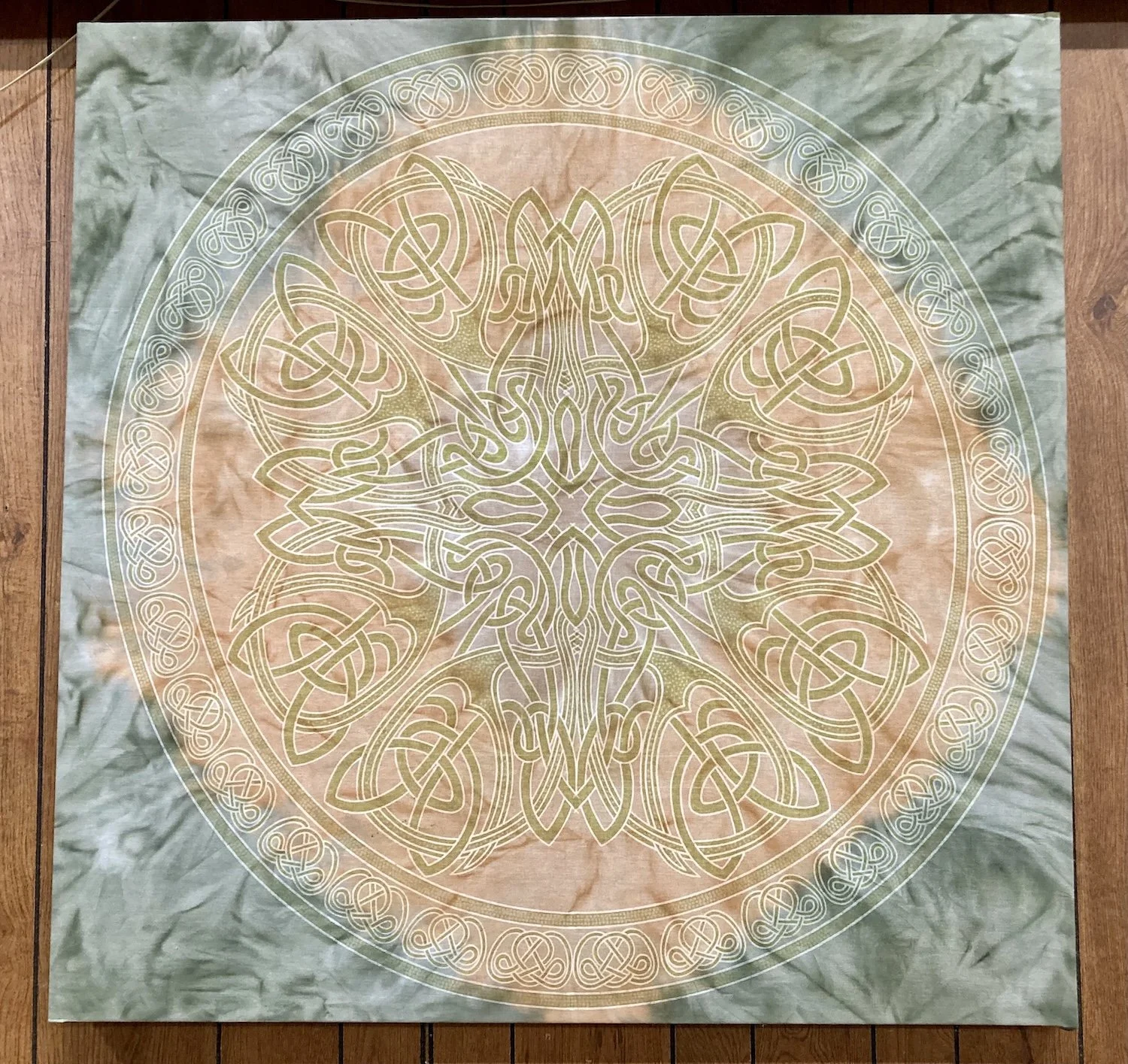 Custom size frame for fabric wall art