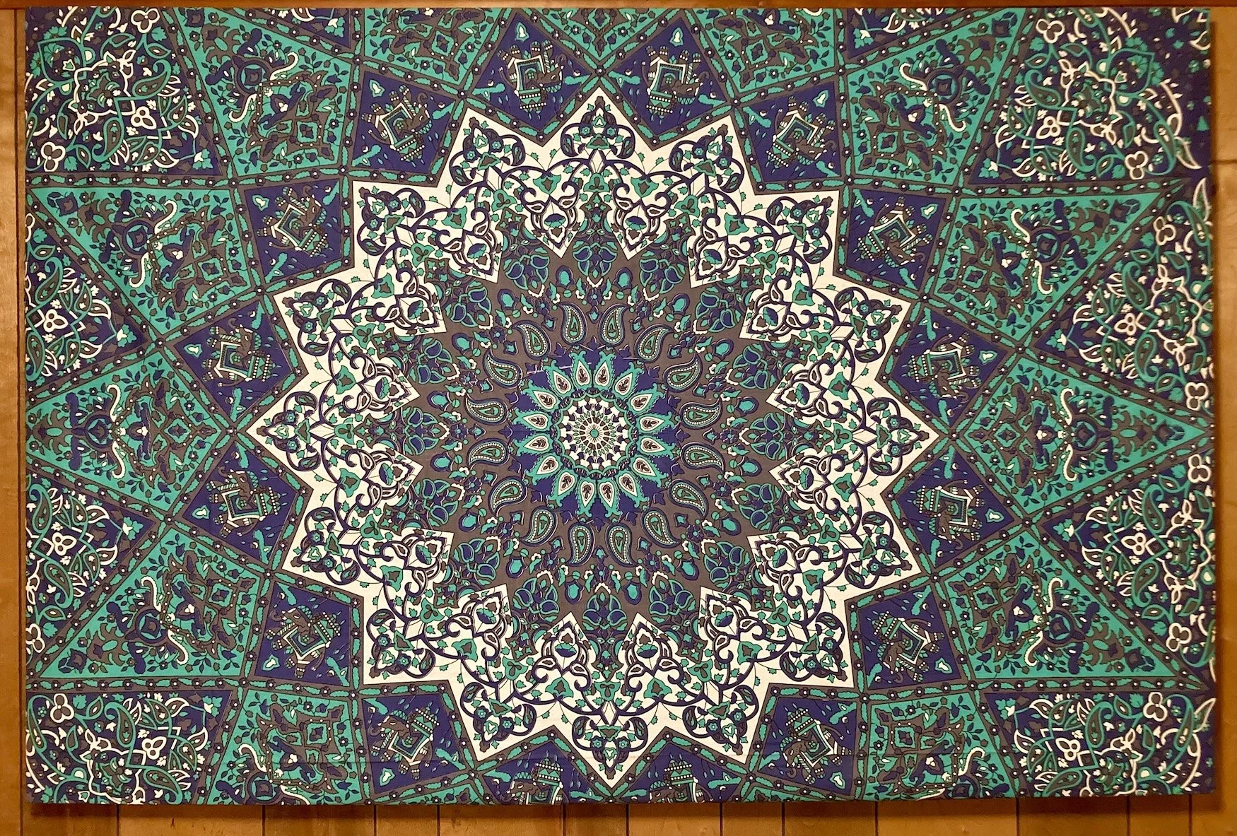 Fabric wall art with custom size frame