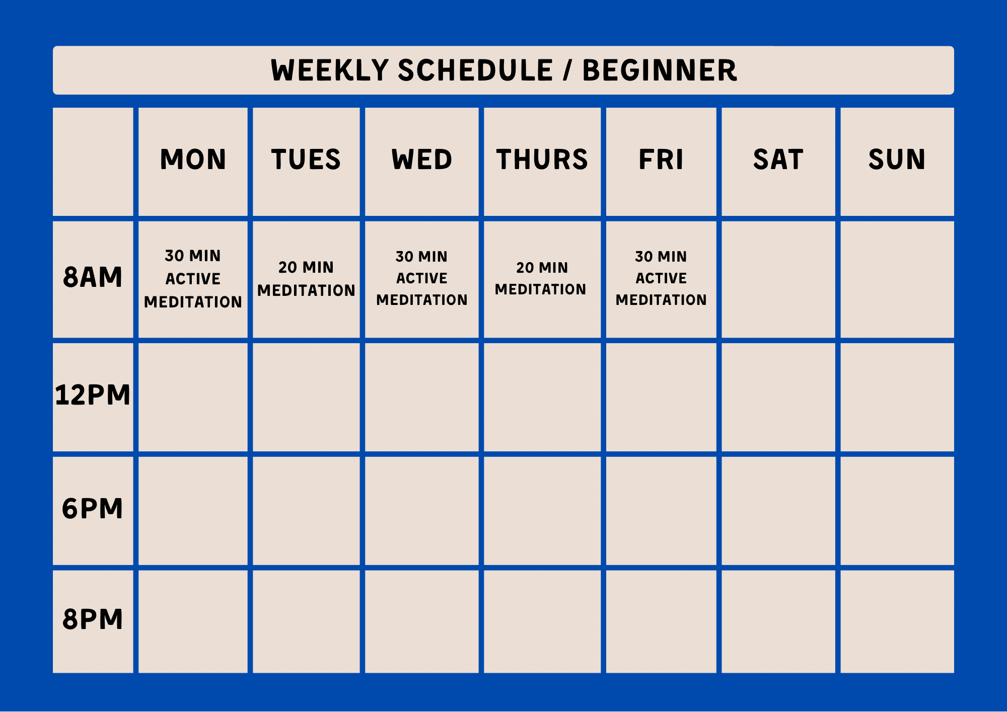 Weekly Schedule in Teal Green Patterned Style 2.png