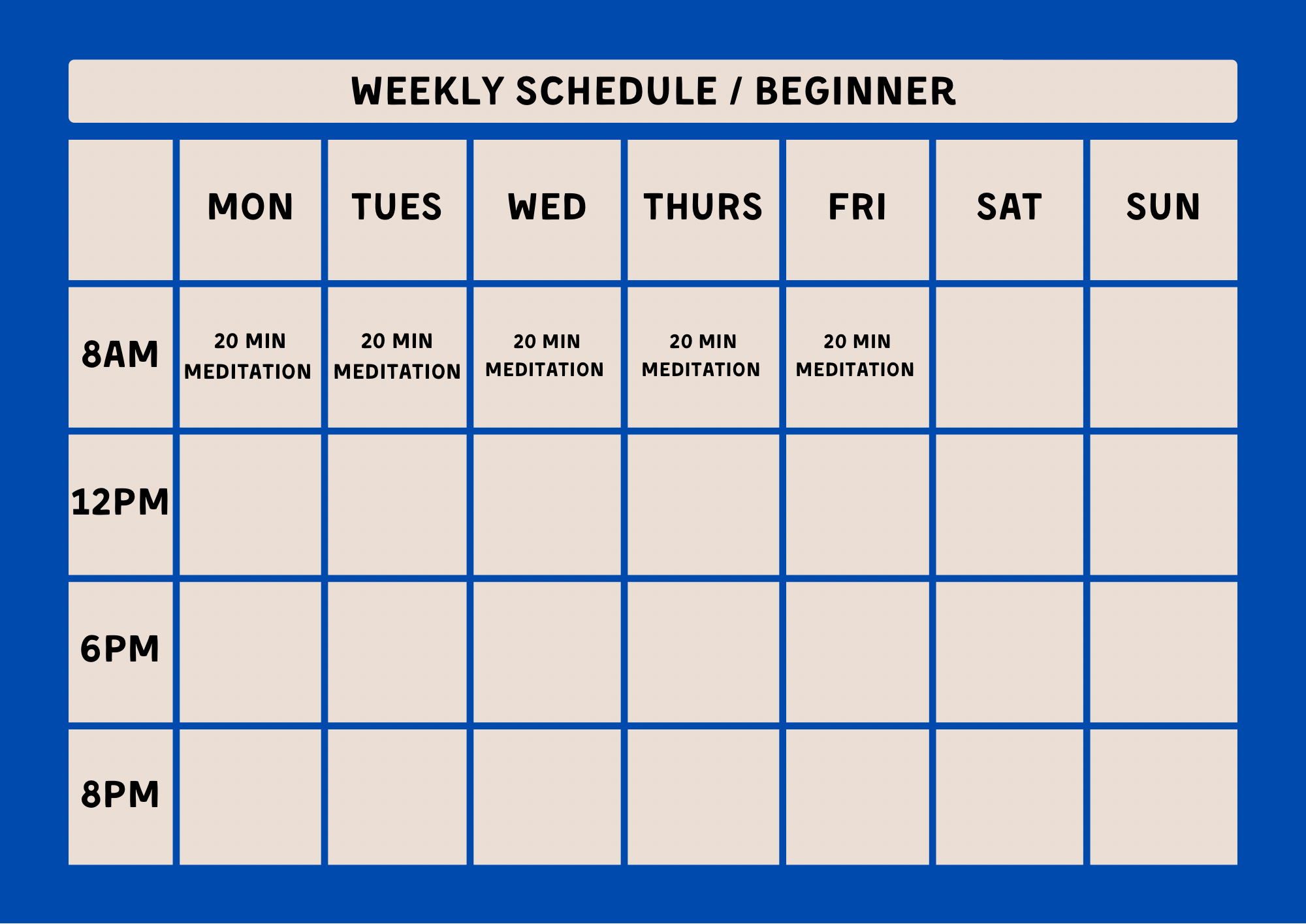 Weekly Schedule in Teal Green Patterned Style - 4.PNG