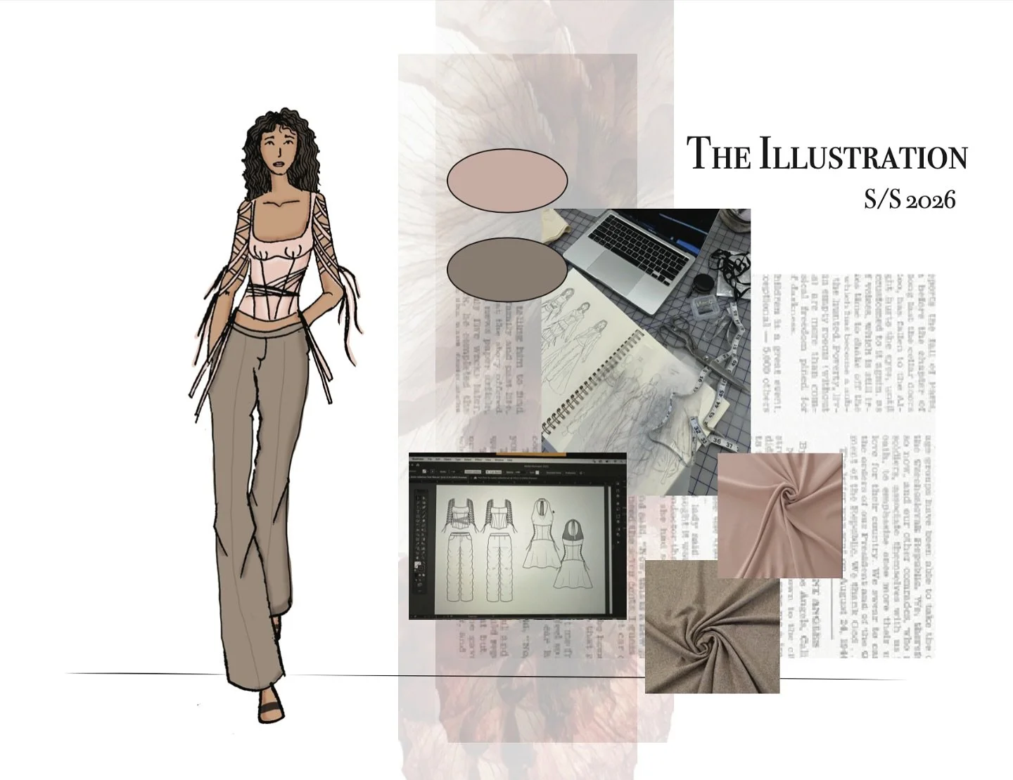 The illustration for look 5 

In Remembrance S/S 26 coming soon
