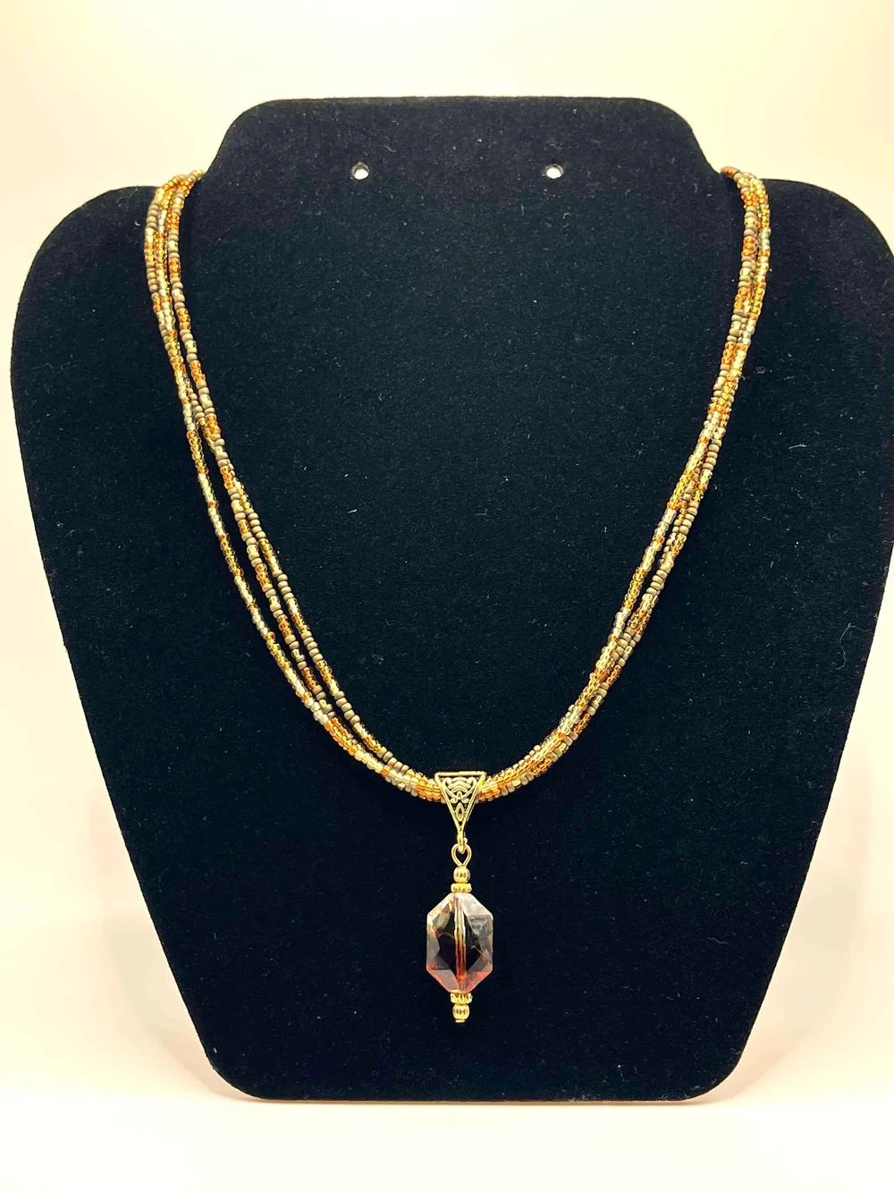 Amber 3-strand Necklace — www.sonatajewelrydesigns.com