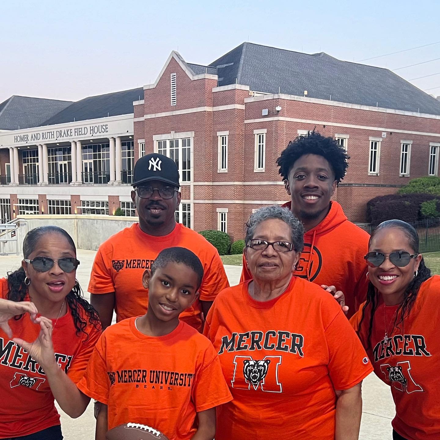 @mercerfootball to support @lonnie_ratliff_iv for his Spring Game!! #GetYourGameUp #LR4 #MercerBears #Family
