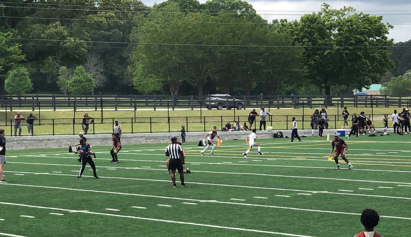 Athletes ballin at the G7 Spring 7v7 Passing League!! Make sure you check out the Highlights on our YouTube Channel at  YouTube.com/TwinSportsTV2 #GetYourGameUp @g7passingleague @tankbenton