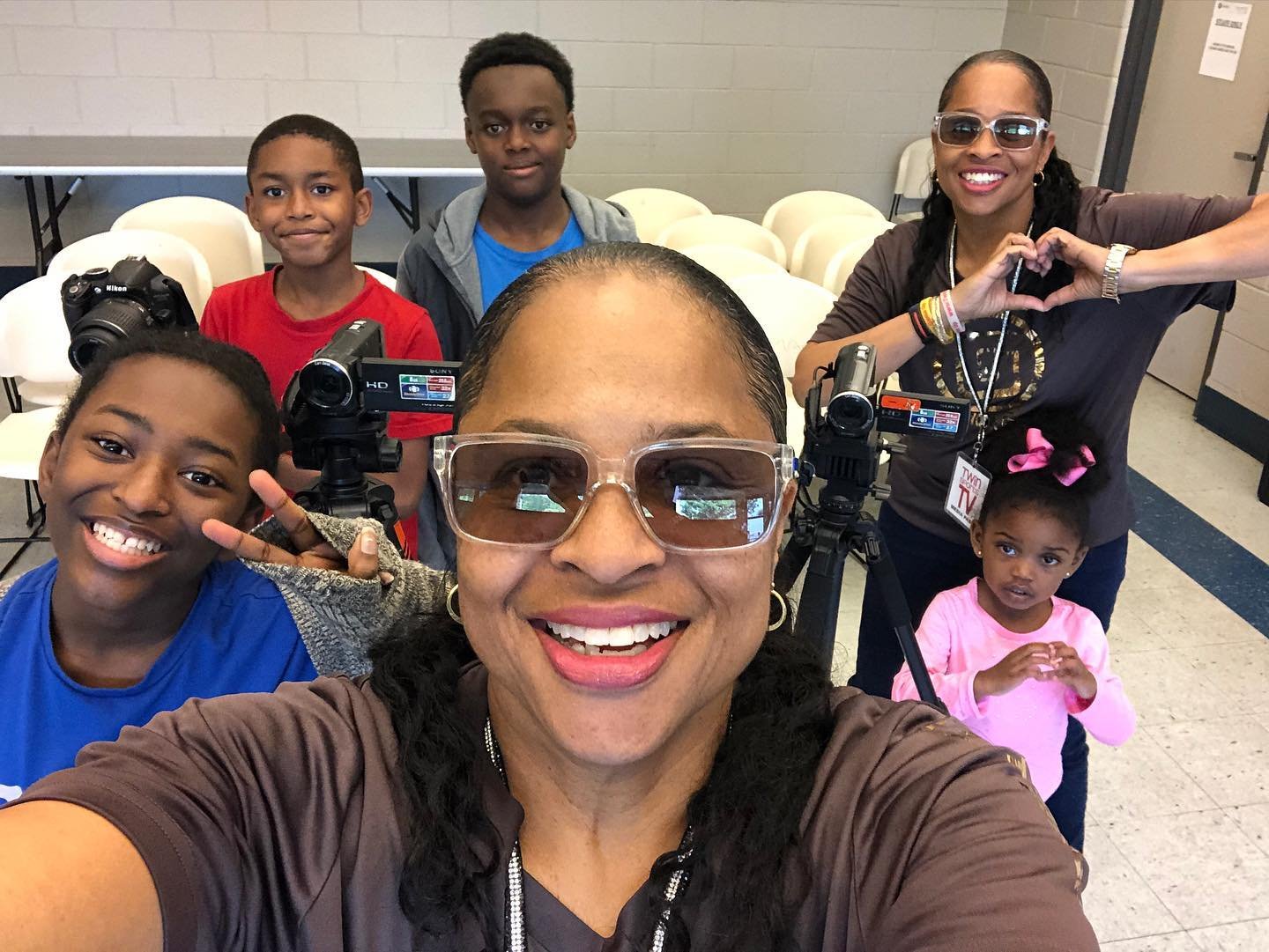 We just love this bunch right here, we have the best students in the world. Having fun today in our videography class at Best Friend Gym!! Learning different video techniques to capture shot. Sign up for Free at Gwinnett County Parks &amp; Recreation