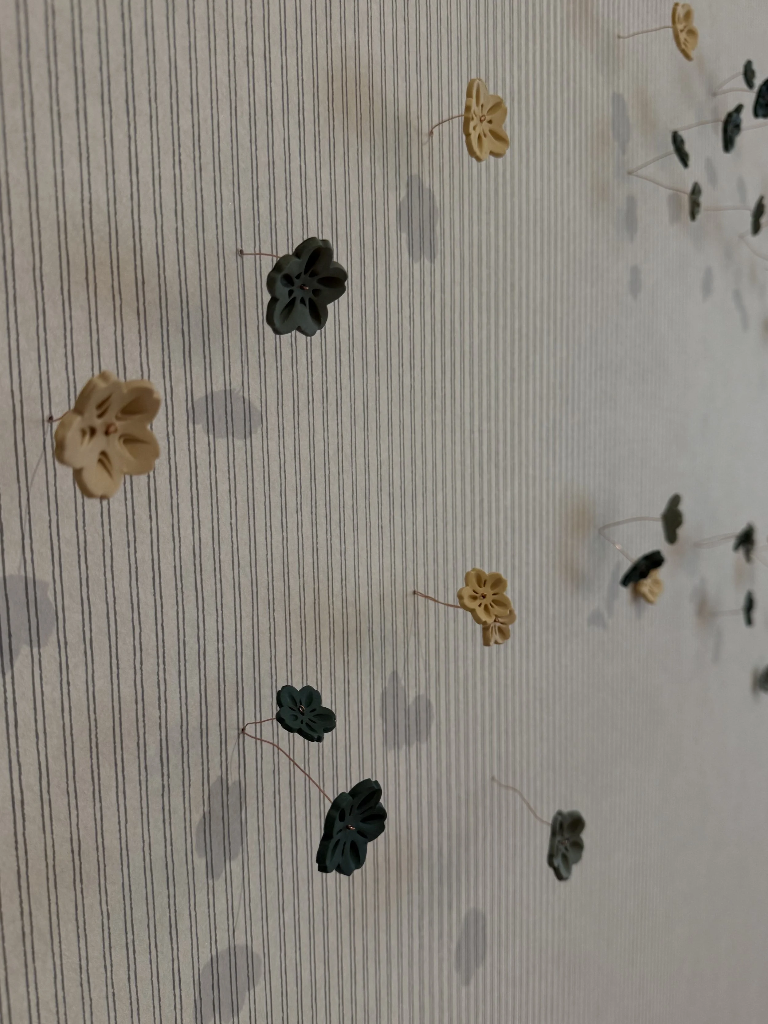 Detail of Stained Porcelain Cherry Blossoms, 2025
