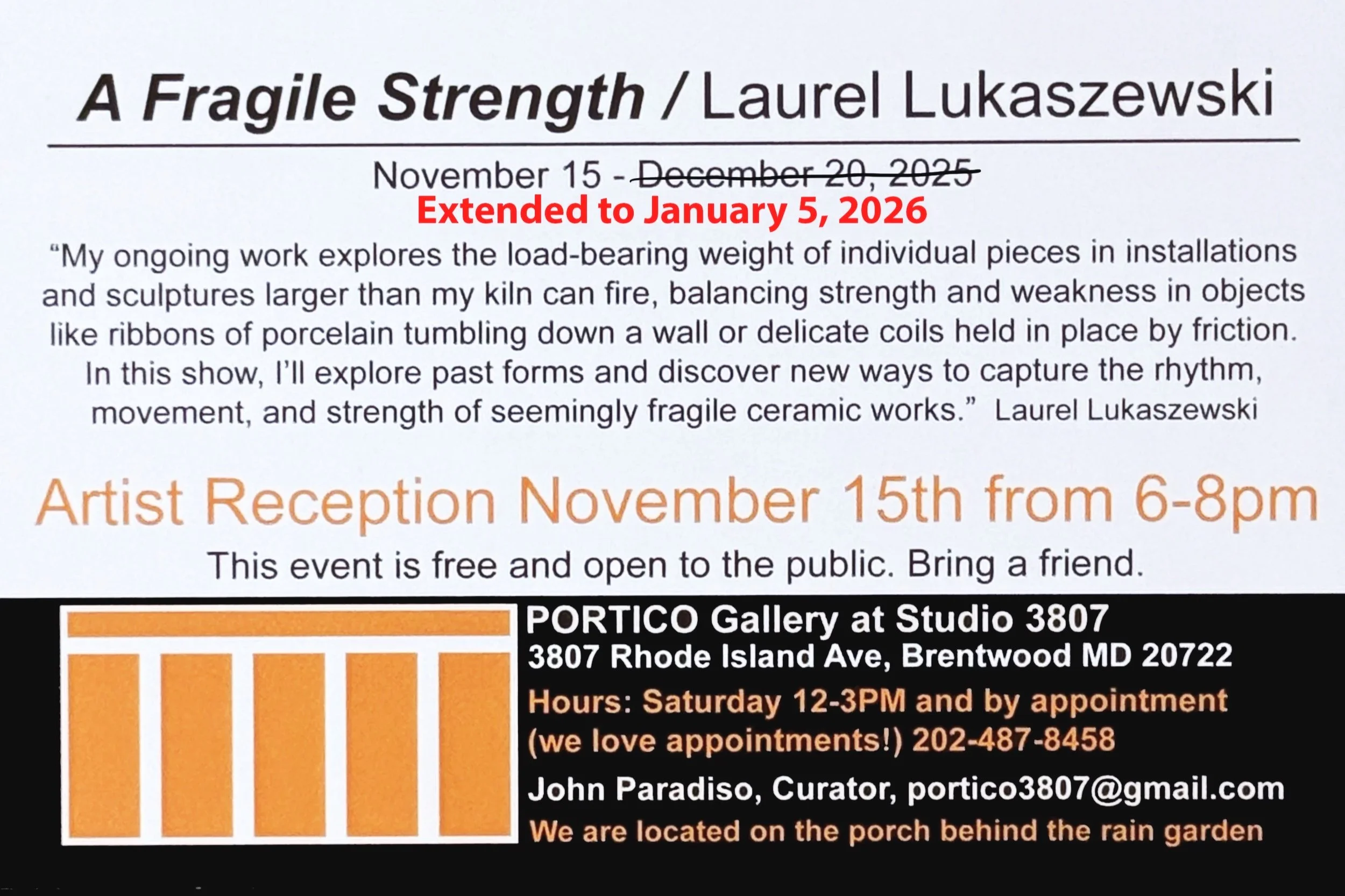 Solo Exhibition: A Fragile Strength